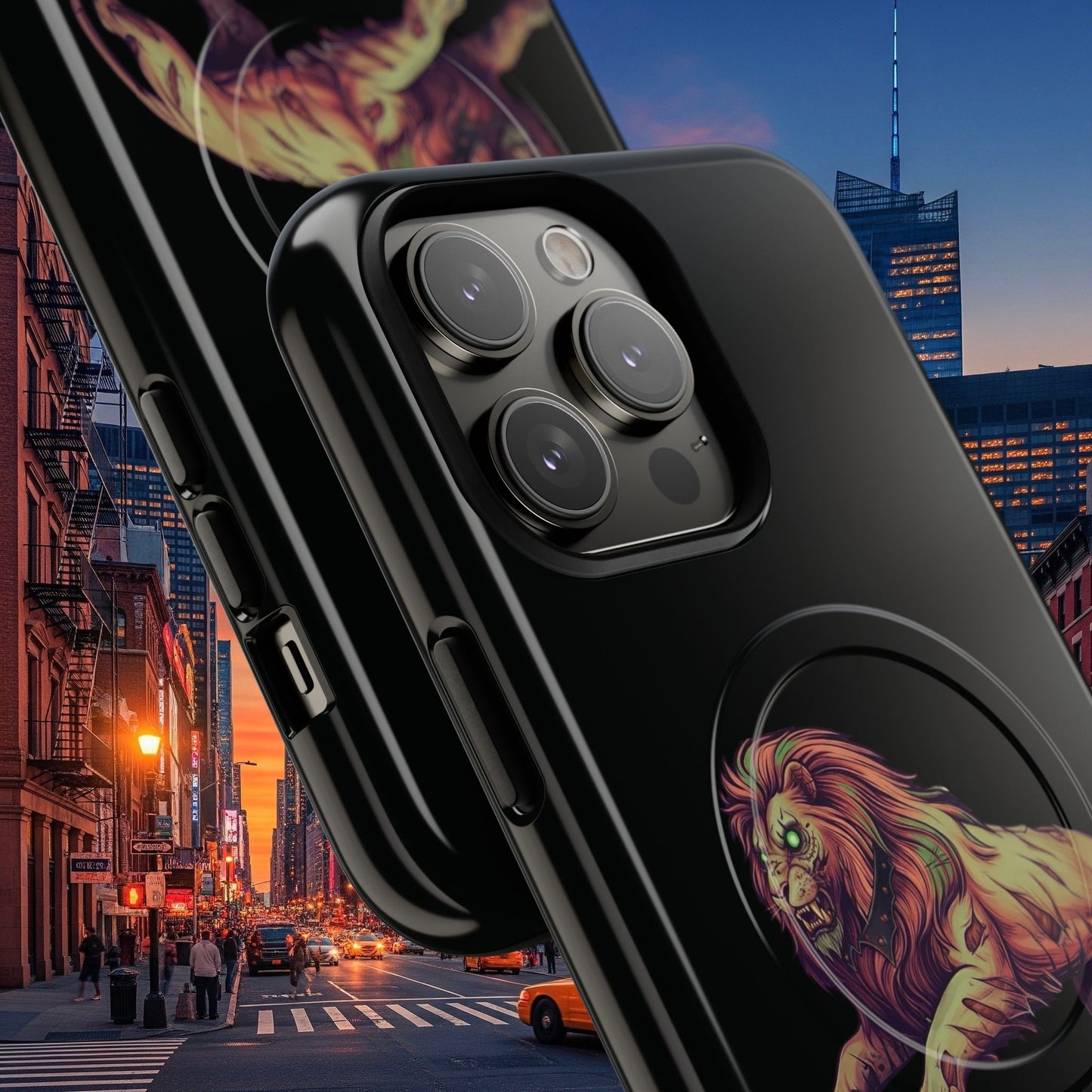 Tough Magnetic Phone Case, Undead Legio Leo Protector Case, A DZ Royal Design Case, Sleek Magnetic Shell