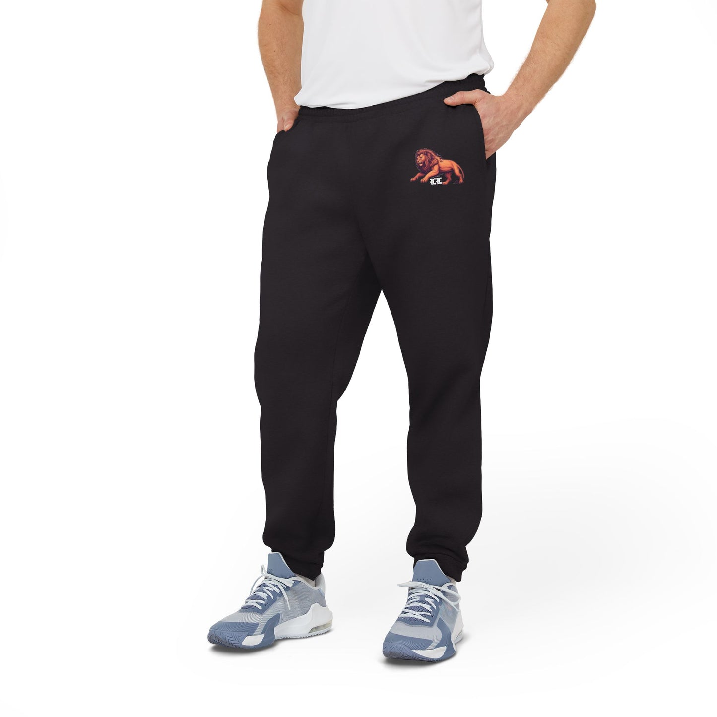 Adidas/Legio Leo by DZ Royal Unisex Fleece Joggers, Cozy Sweatpants, Athleisure Wear, Ideal for Lounging, Travel, Gym, Casual Outfits