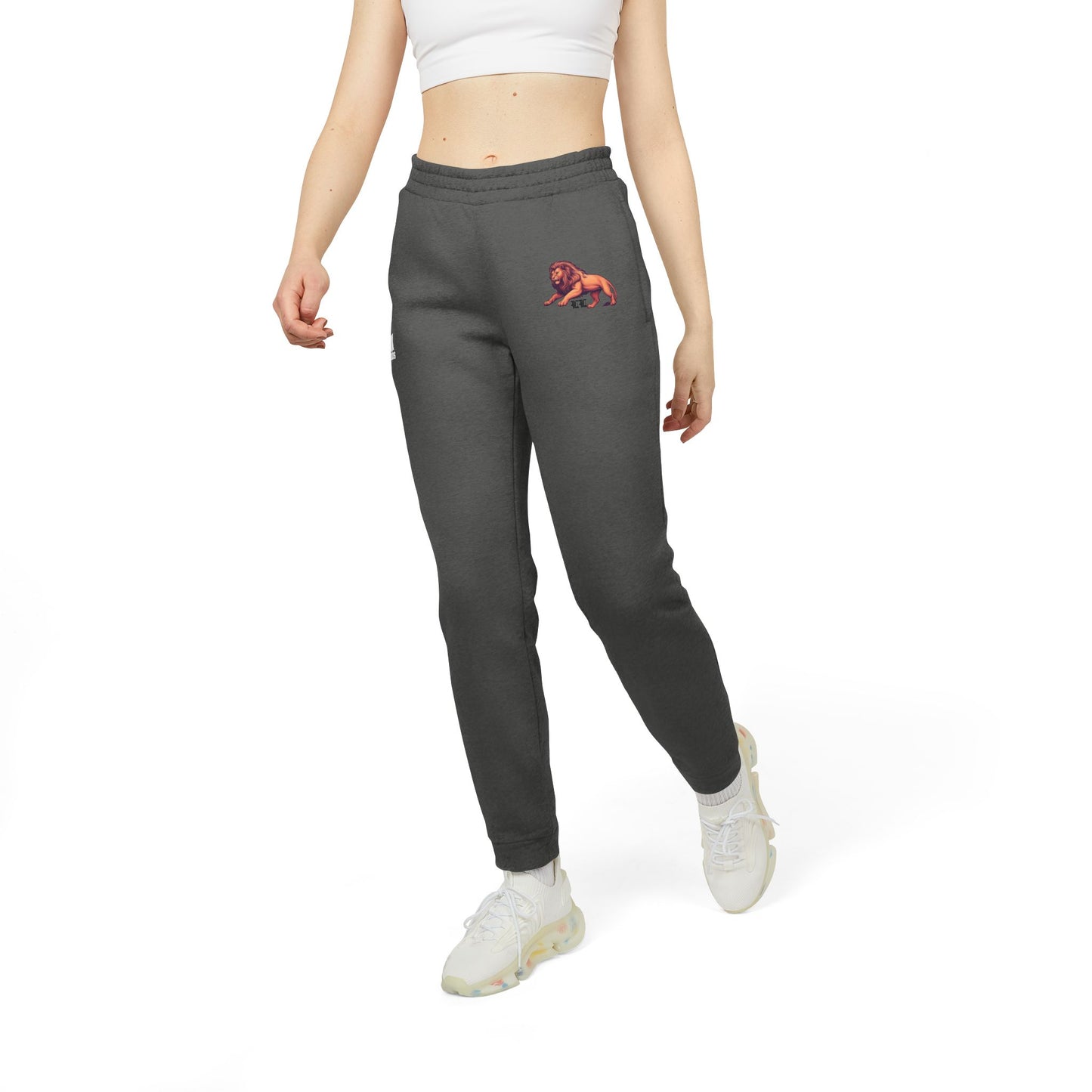 Adidas/Legio Leo by DZ Royal Unisex Fleece Joggers, Cozy Sweatpants, Athleisure Wear, Ideal for Lounging, Travel, Gym, Casual Outfits