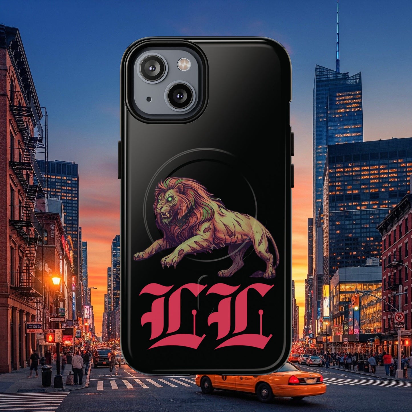 Tough Magnetic Phone Case, Undead Legio Leo Protector Case, A DZ Royal Design Case, Sleek Magnetic Shell