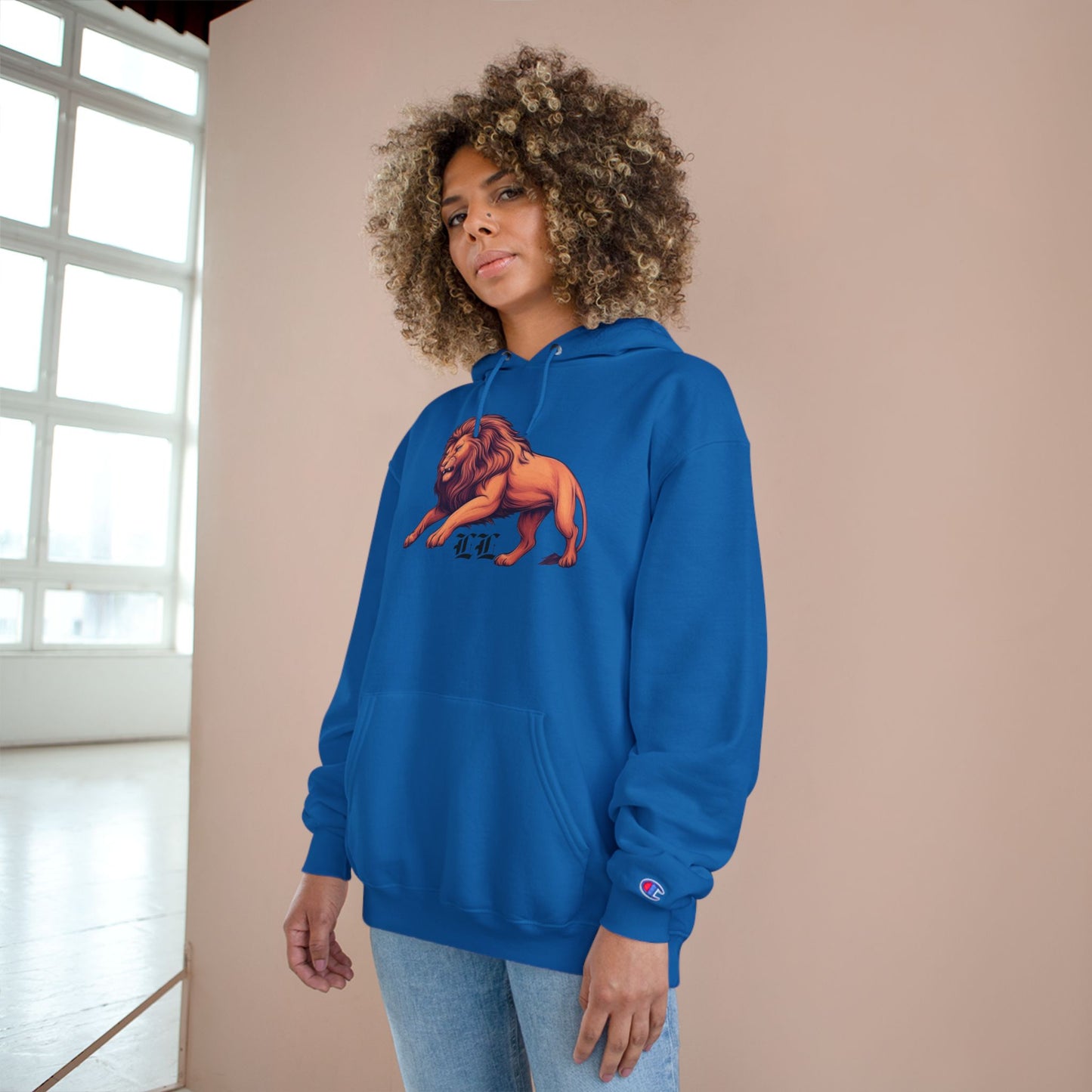 Champion/Legio Leo Hoodie by DZ Royal|Sweatshirt for Leos, Gift for Birthday, Astrology, University Apparel, Casual Wear