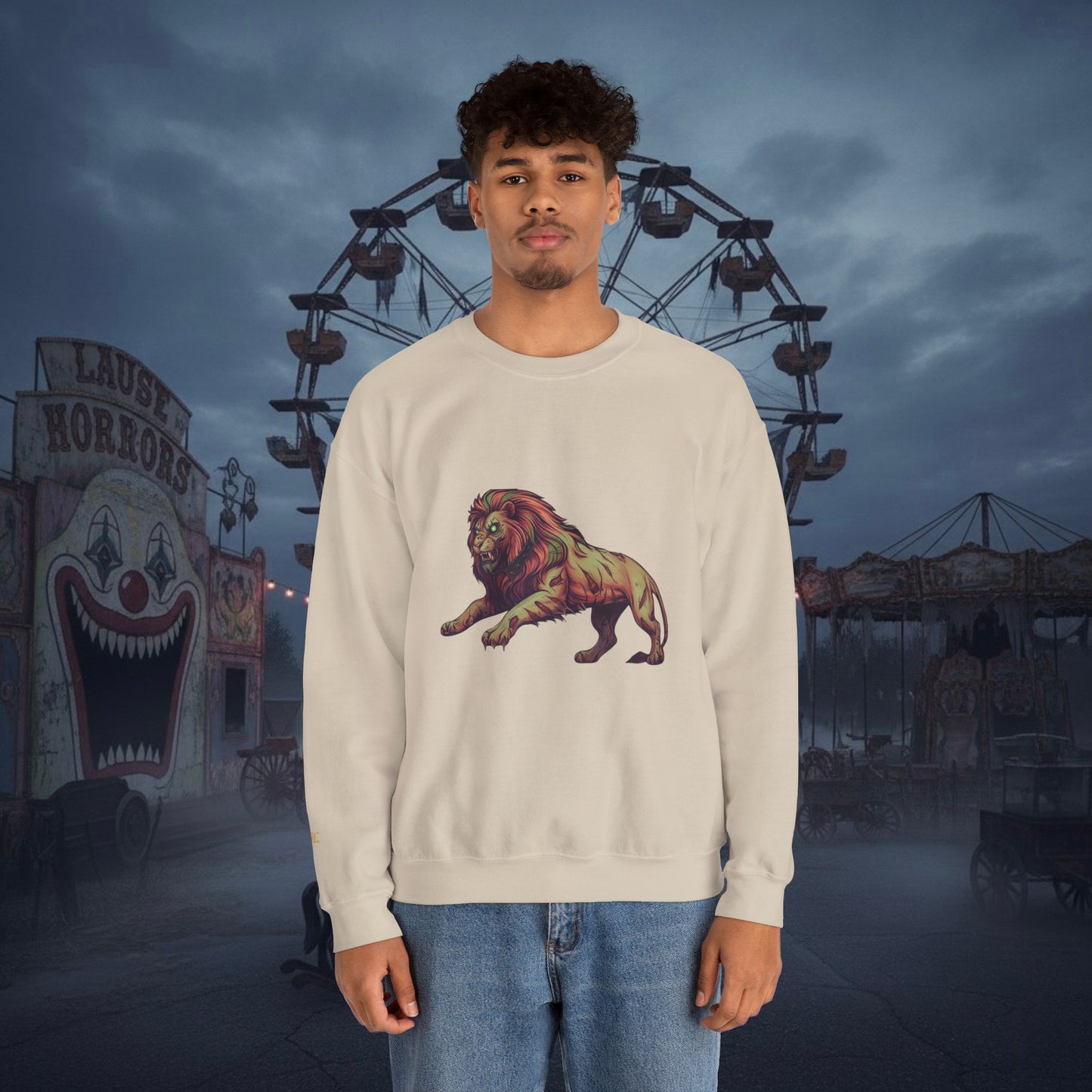 Undead Legio Leo by DZ Royal Crewneck Sweatshirt (Halloween Edition)