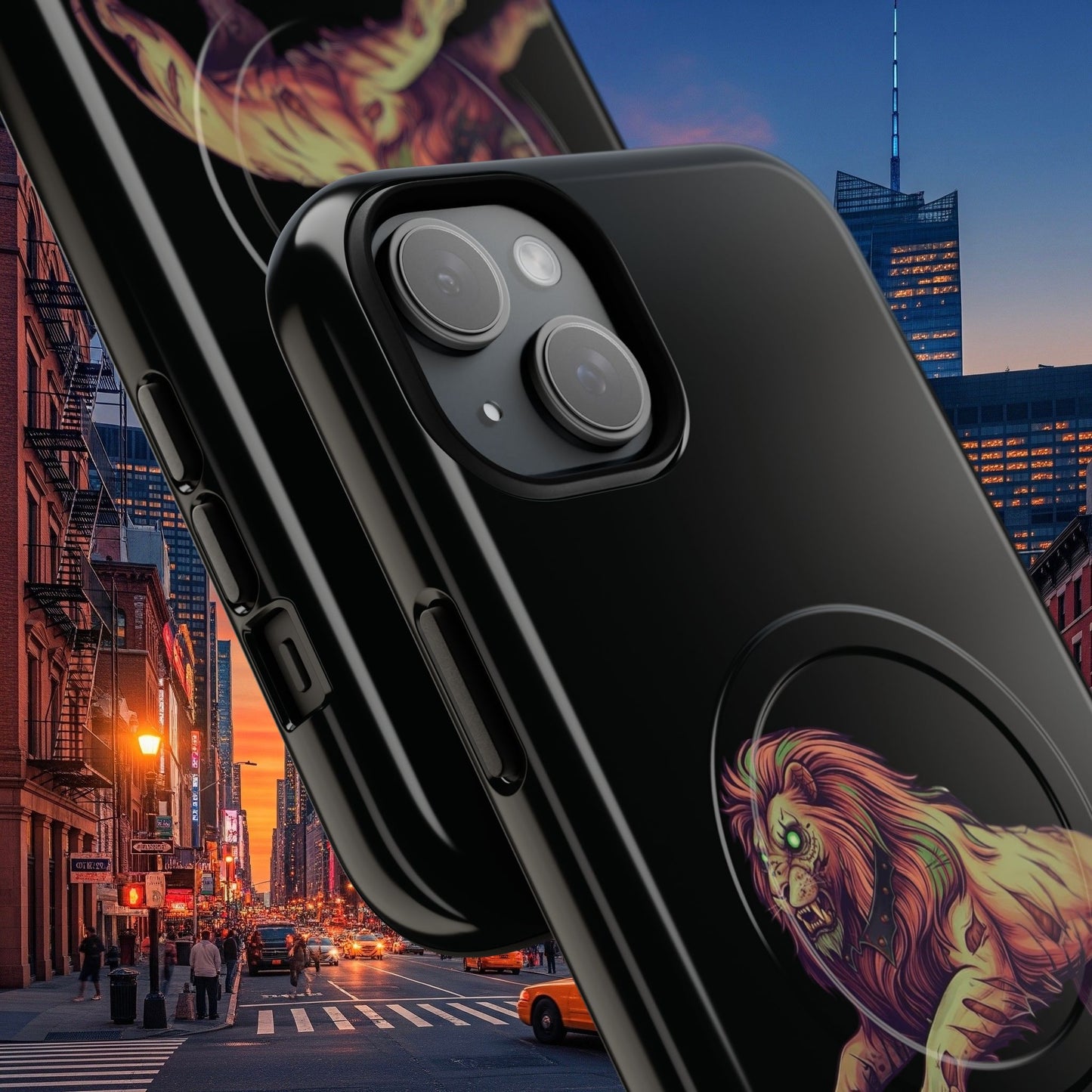 Tough Magnetic Phone Case, Undead Legio Leo Protector Case, A DZ Royal Design Case, Sleek Magnetic Shell