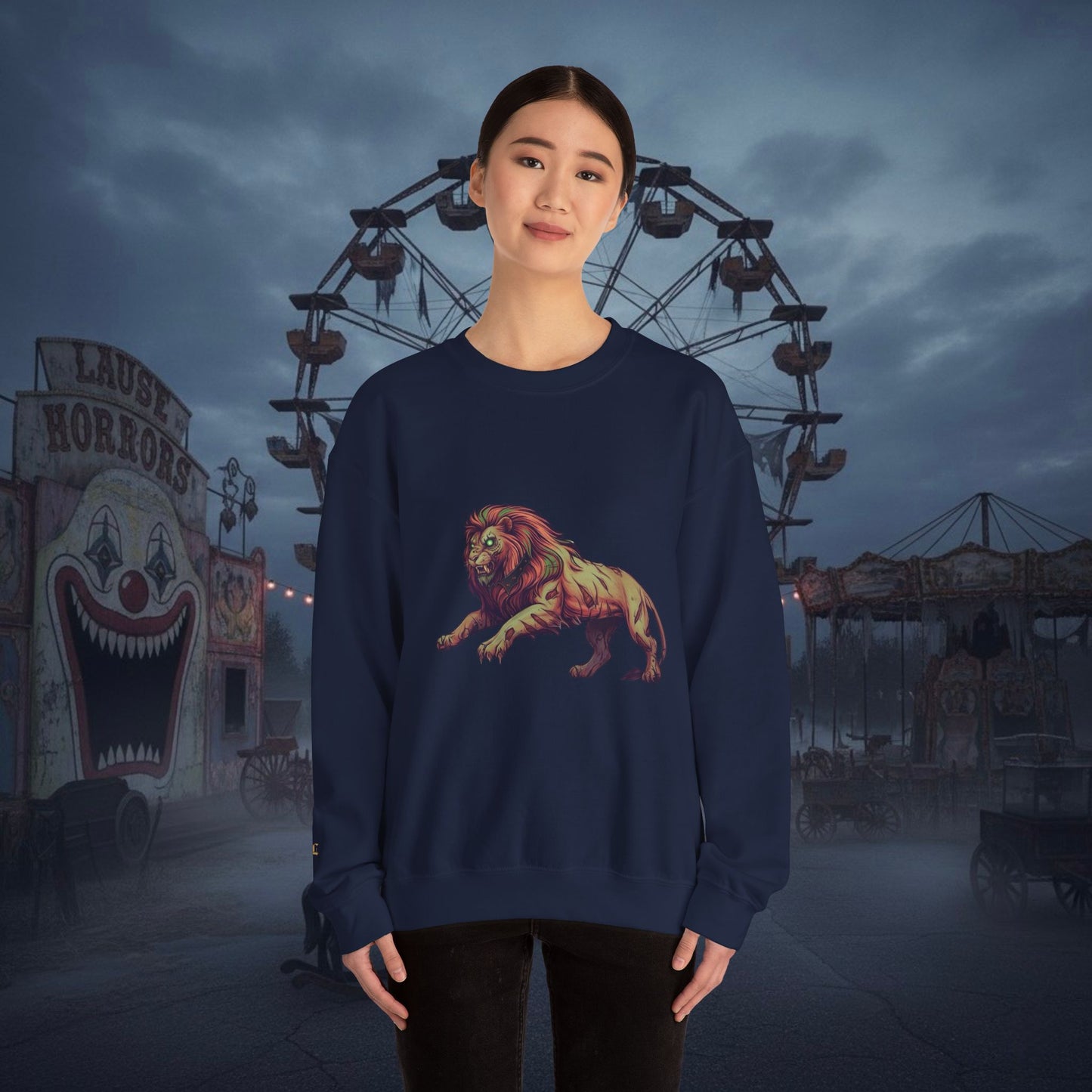 Undead Legio Leo by DZ Royal Crewneck Sweatshirt (Halloween Edition)