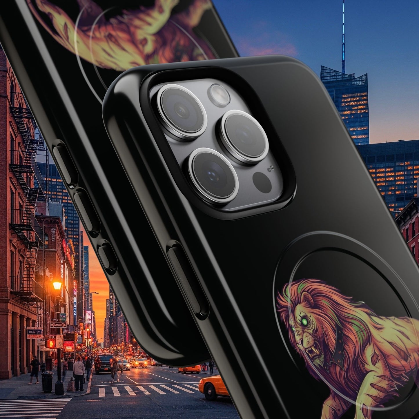 Tough Magnetic Phone Case, Undead Legio Leo Protector Case, A DZ Royal Design Case, Sleek Magnetic Shell