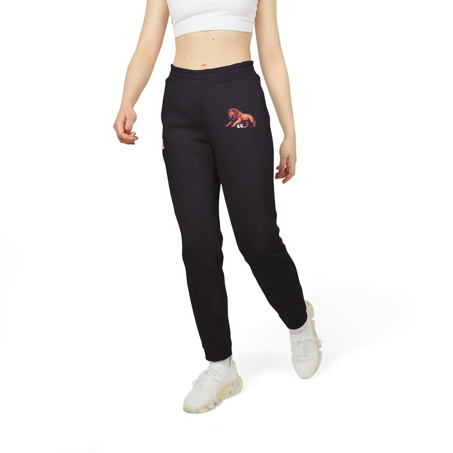 Adidas/Legio Leo by DZ Royal Unisex Fleece Joggers, Cozy Sweatpants, Athleisure Wear, Ideal for Lounging, Travel, Gym, Casual Outfits