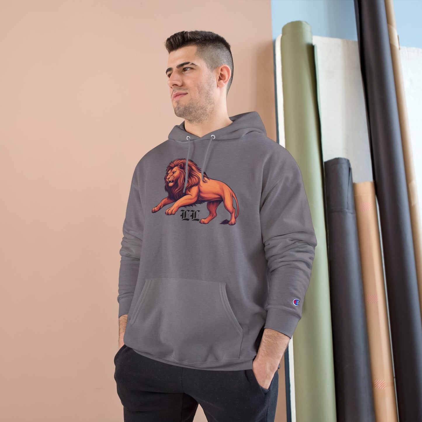 Champion/Legio Leo Hoodie by DZ Royal|Sweatshirt for Leos, Gift for Birthday, Astrology, University Apparel, Casual Wear