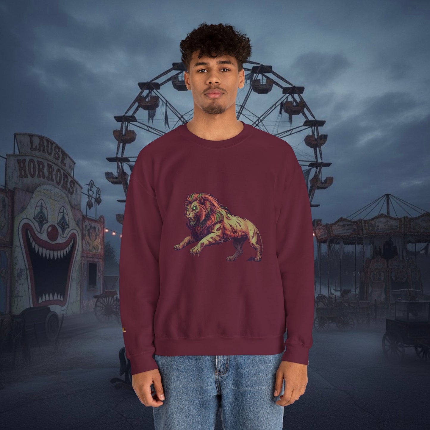 Undead Legio Leo by DZ Royal Crewneck Sweatshirt (Halloween Edition)