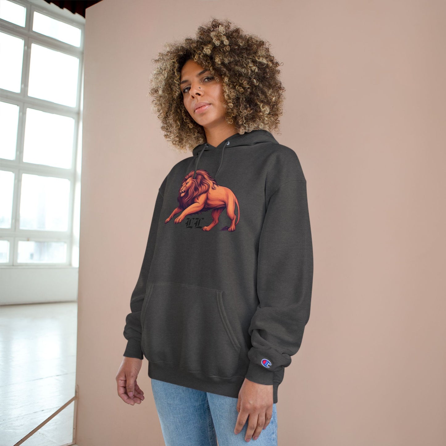 Champion/Legio Leo Hoodie by DZ Royal|Sweatshirt for Leos, Gift for Birthday, Astrology, University Apparel, Casual Wear