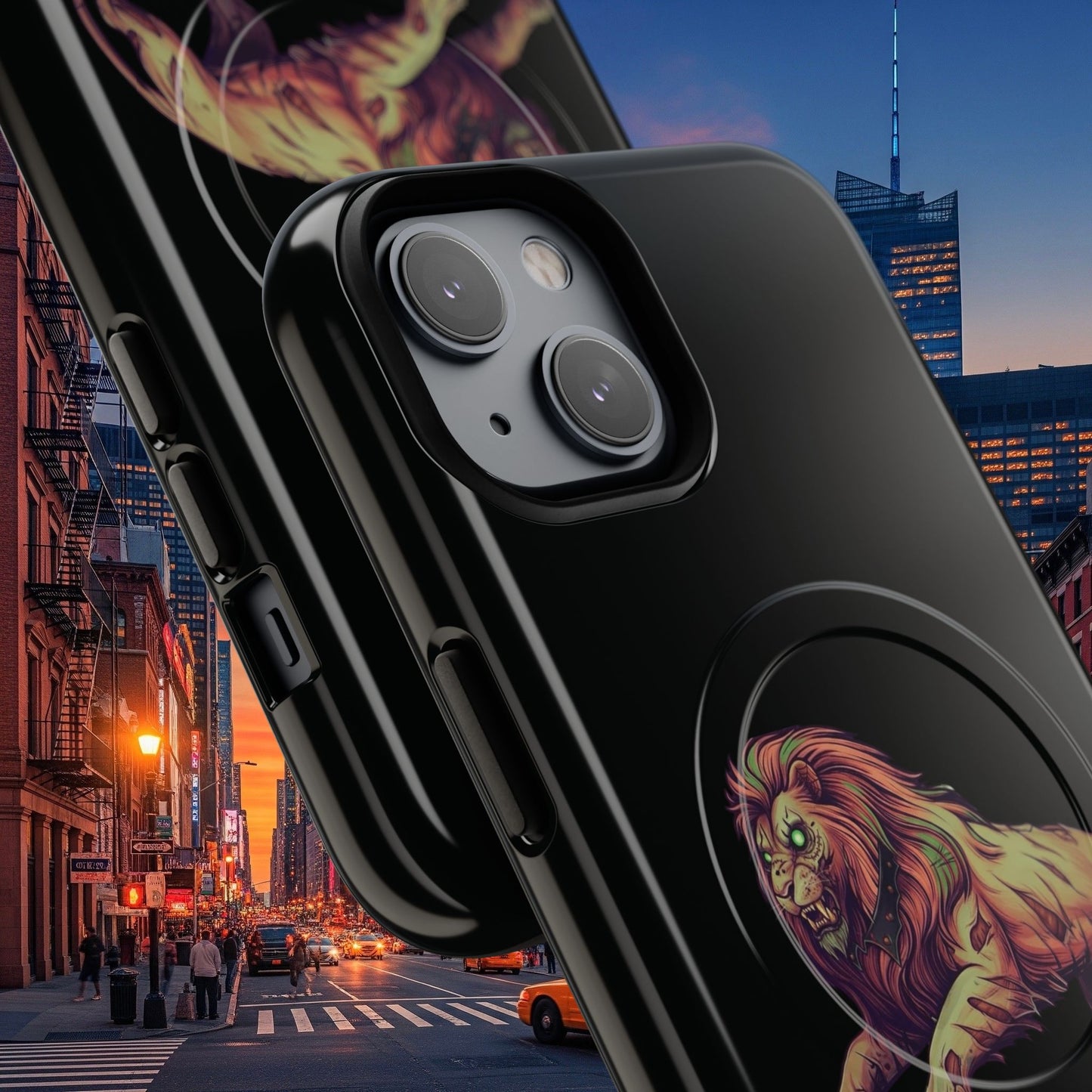 Tough Magnetic Phone Case, Undead Legio Leo Protector Case, A DZ Royal Design Case, Sleek Magnetic Shell