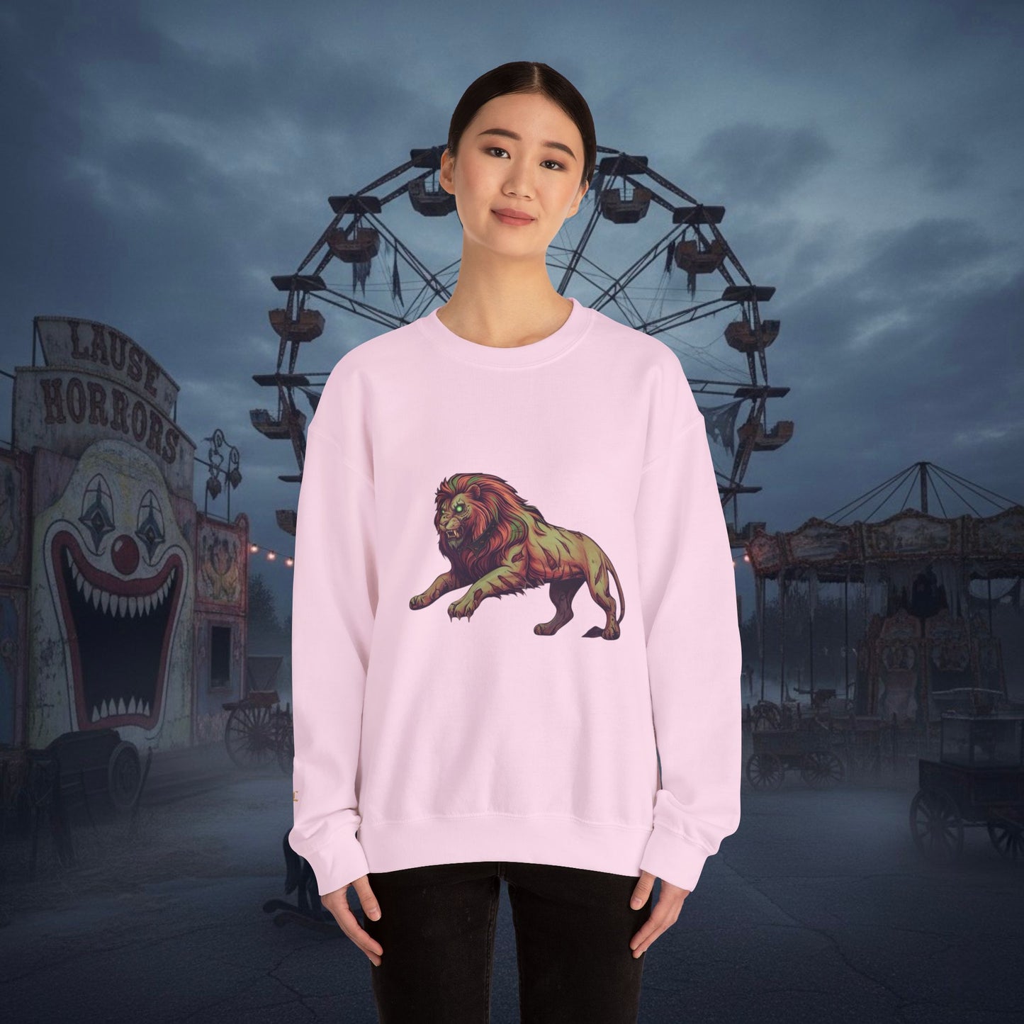 Undead Legio Leo by DZ Royal Crewneck Sweatshirt (Halloween Edition)