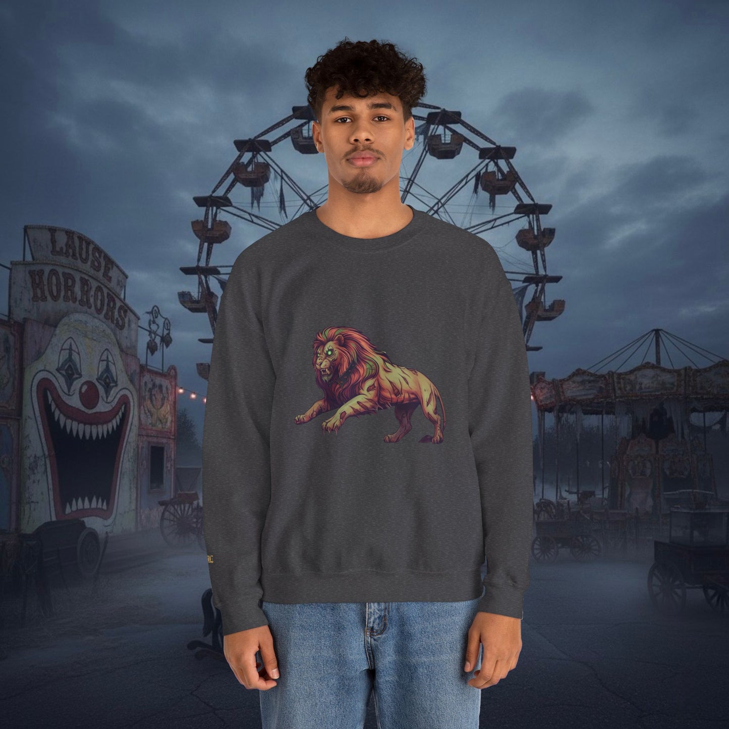 Undead Legio Leo by DZ Royal Crewneck Sweatshirt (Halloween Edition)