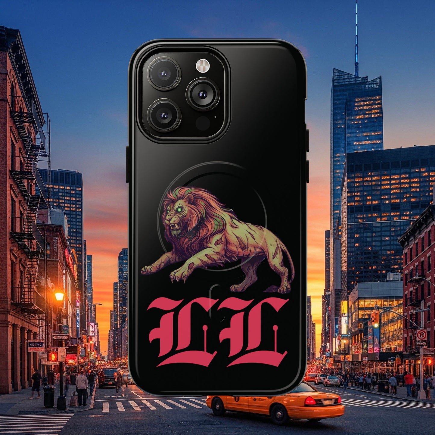 Tough Magnetic Phone Case, Undead Legio Leo Protector Case, A DZ Royal Design Case, Sleek Magnetic Shell