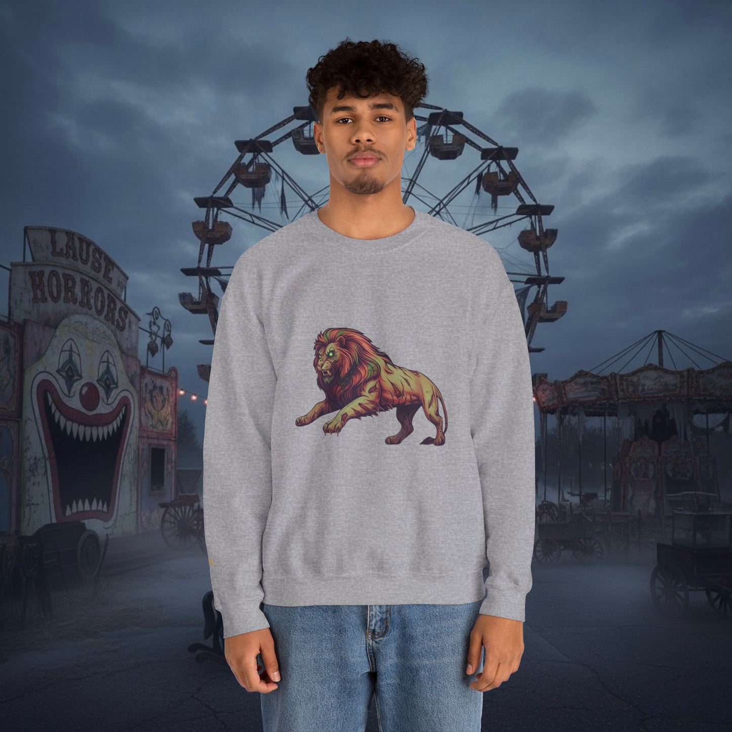 Undead Legio Leo by DZ Royal Crewneck Sweatshirt (Halloween Edition)