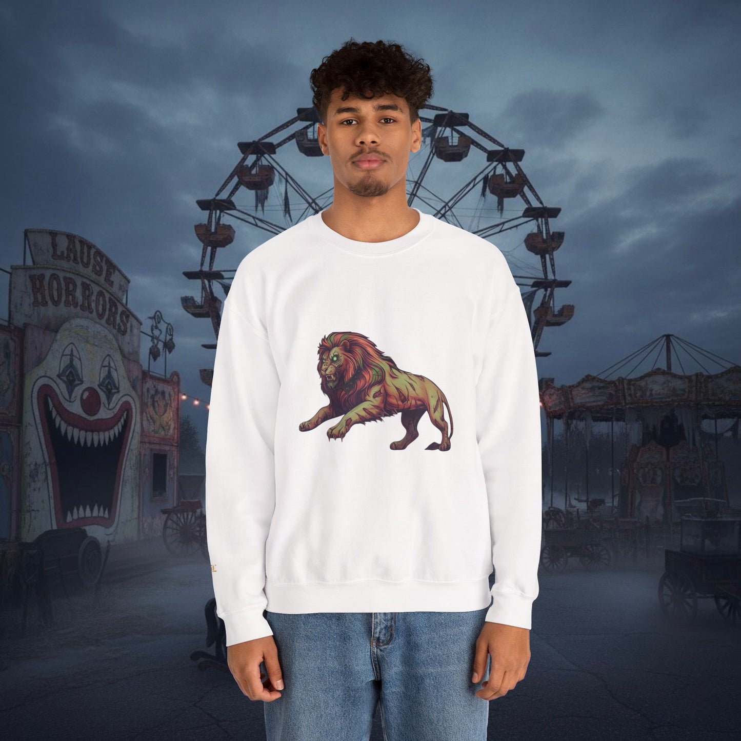 Undead Legio Leo by DZ Royal Crewneck Sweatshirt (Halloween Edition)