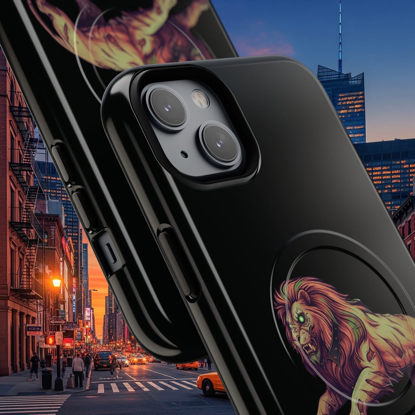 Tough Magnetic Phone Case, Undead Legio Leo Protector Case, A DZ Royal Design Case, Sleek Magnetic Shell