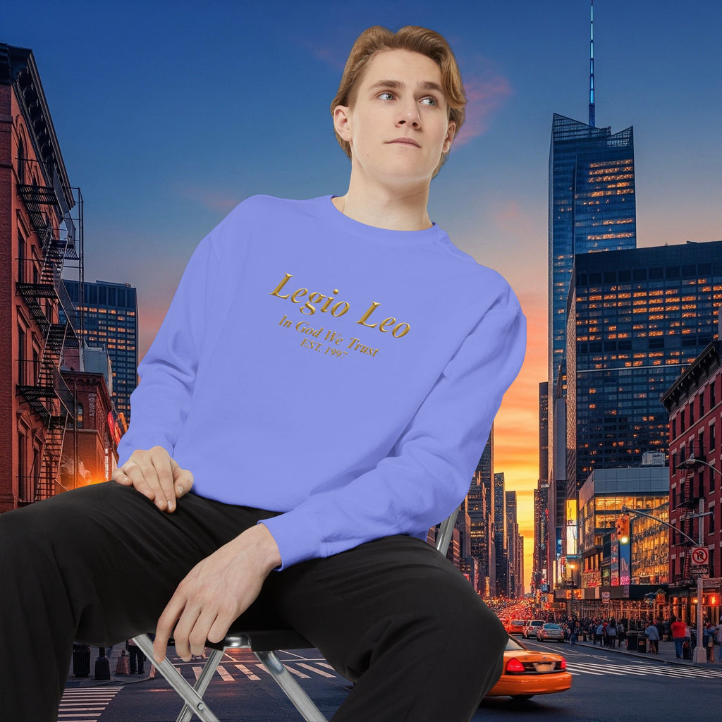 Legio Leo Sweatshirt – Minimal Gold Script Brothers 4 Life  Crewneck