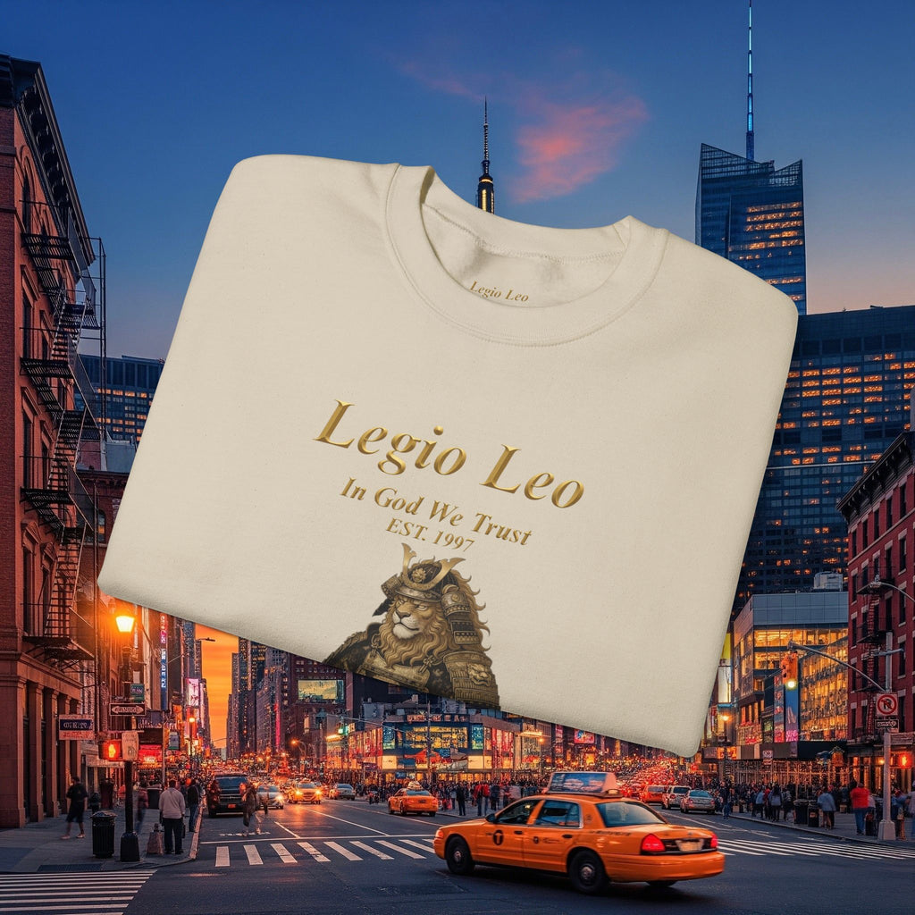 Legio Leo Cozy Crewneck Sweatshirt | Peaceful Samurai Warrior