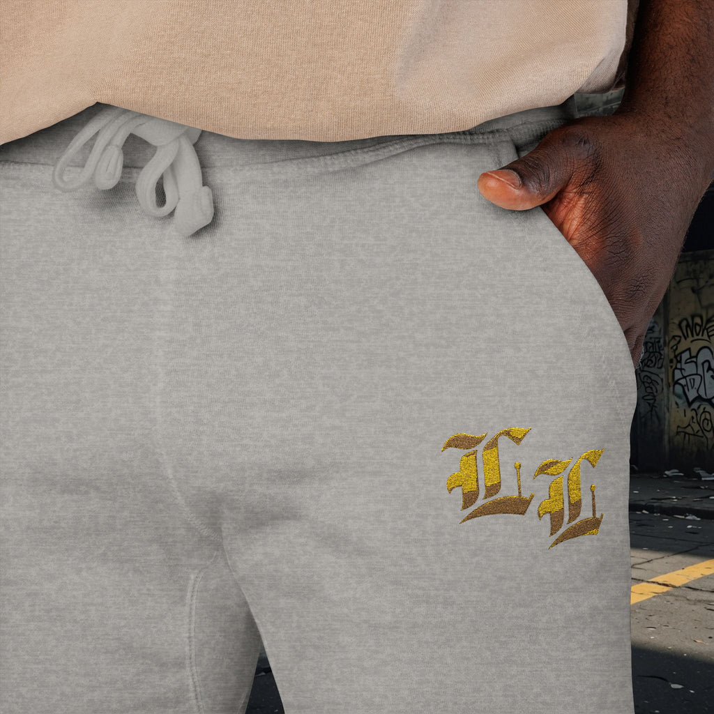 Legio Leo Embroidered Streetwear Fleece Sweatpants