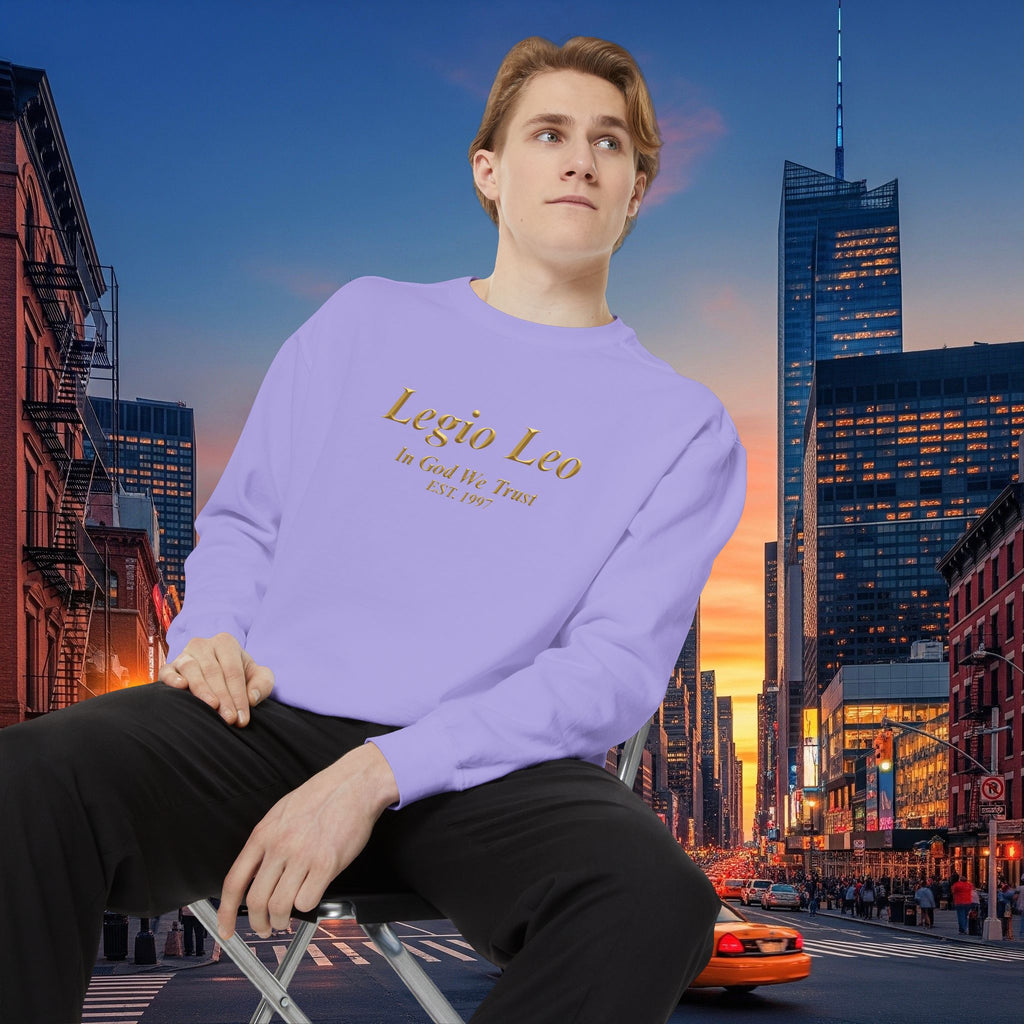 Legio Leo Sweatshirt – Minimal Gold Script Brothers 4 Life  Crewneck