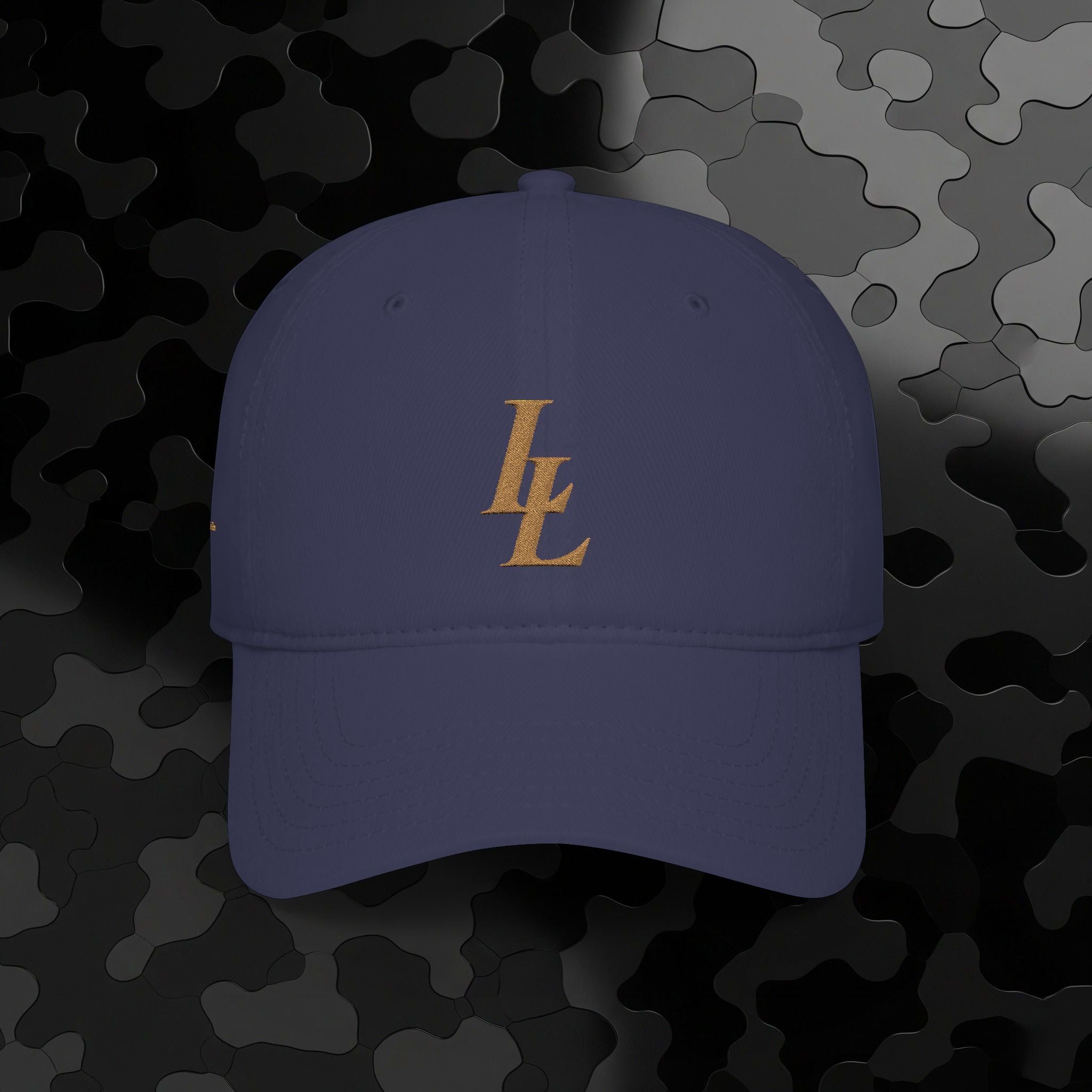 Low Profile Baseball Cap Overlapping 'LL' Embroidery