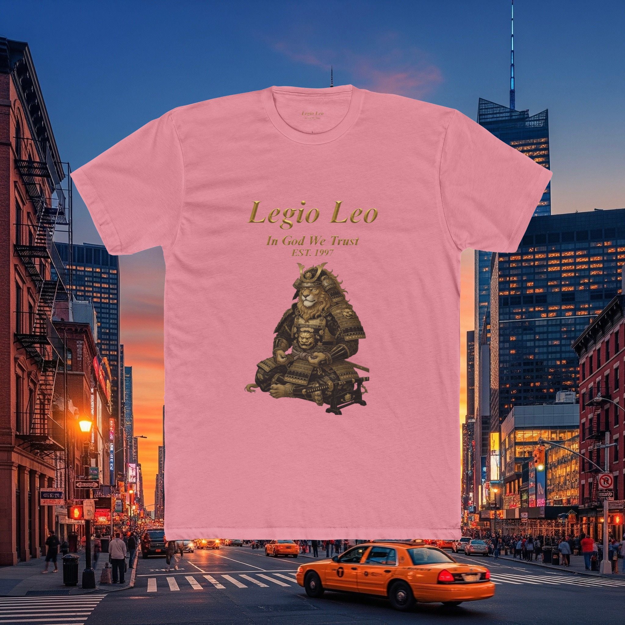 Legio Leo Honorary Peaceful Samurai Warrior Cotton Crew Tee