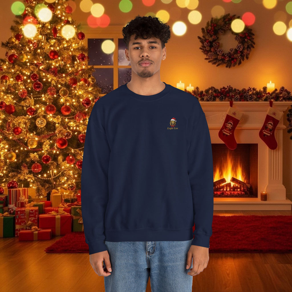 Christmas Holiday Legio Leo by DZ Royal Cozy Unisex Crewneck Sweatshirt for