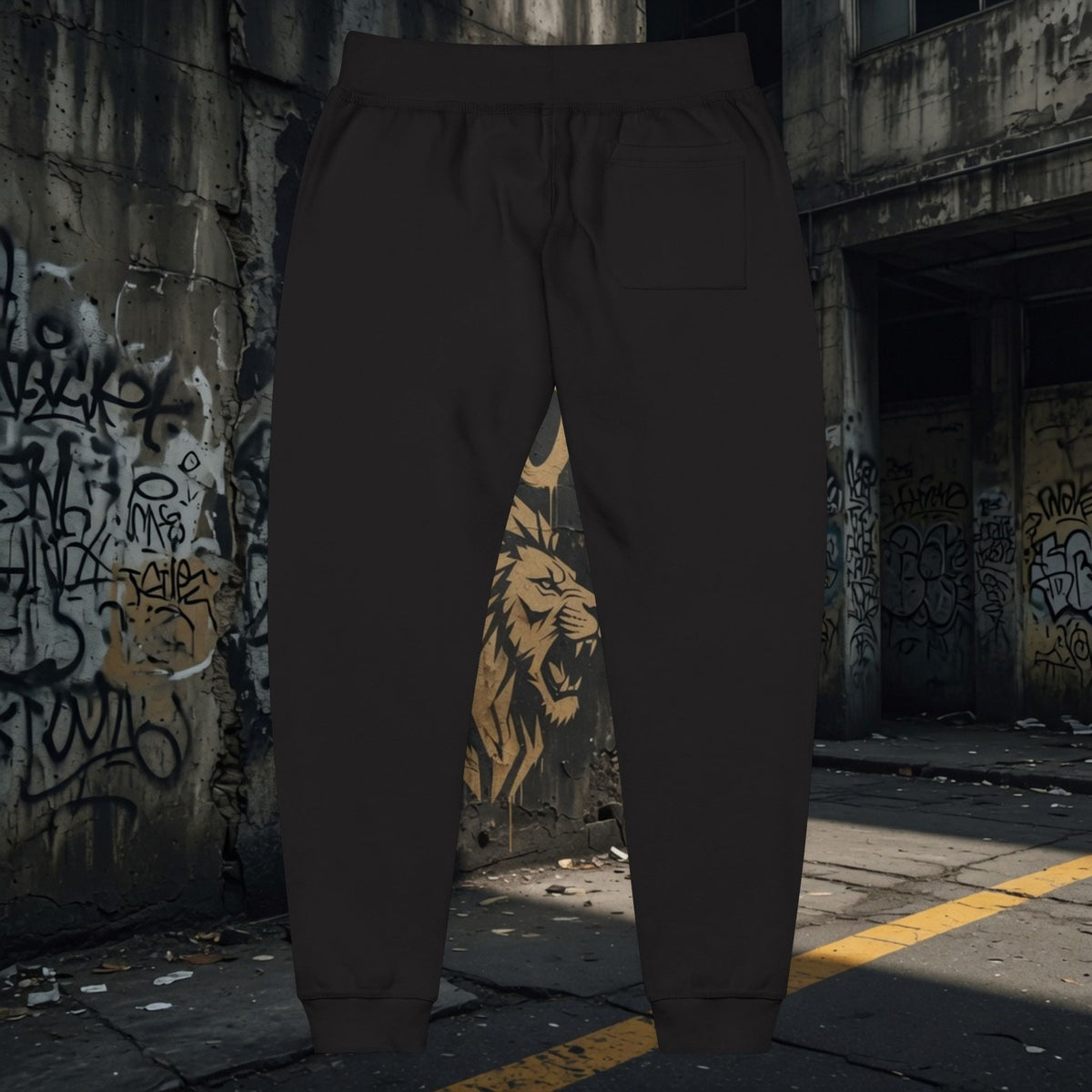 Legio Leo Embroidered Streetwear Fleece Sweatpants