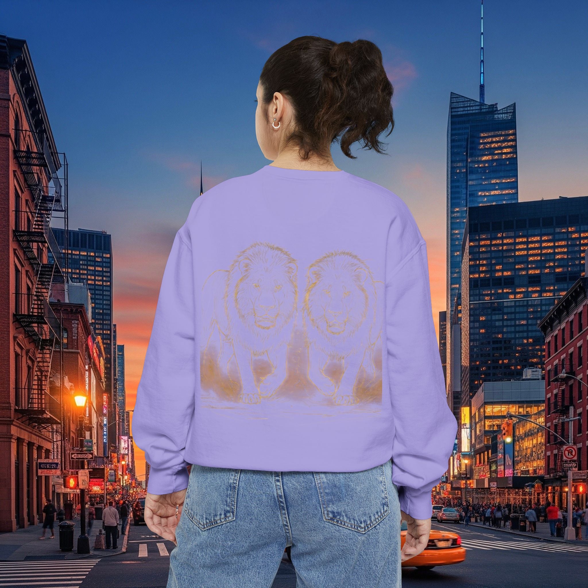 Legio Leo Sweatshirt – Minimal Gold Script Brothers 4 Life  Crewneck