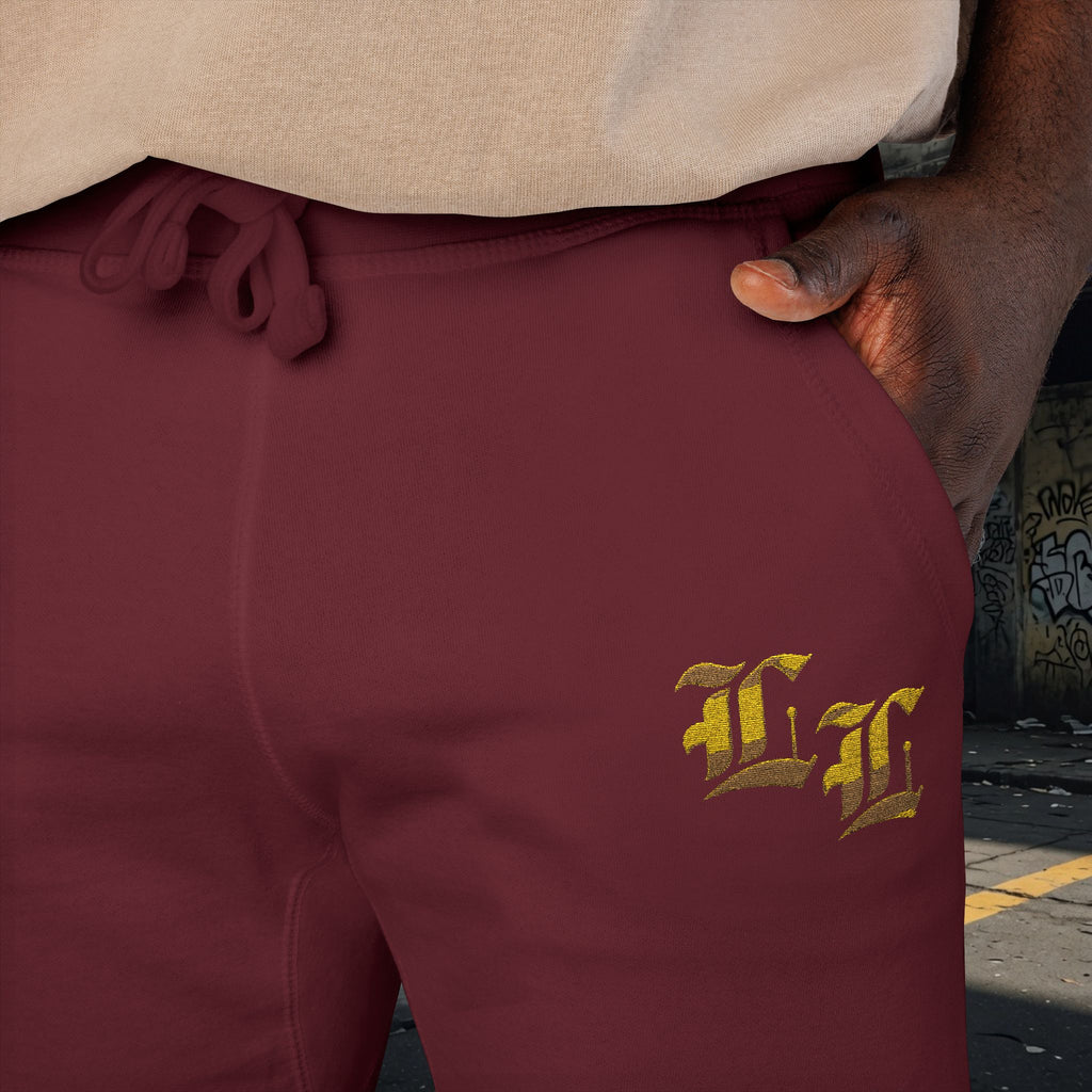 Legio Leo Embroidered Streetwear Fleece Sweatpants