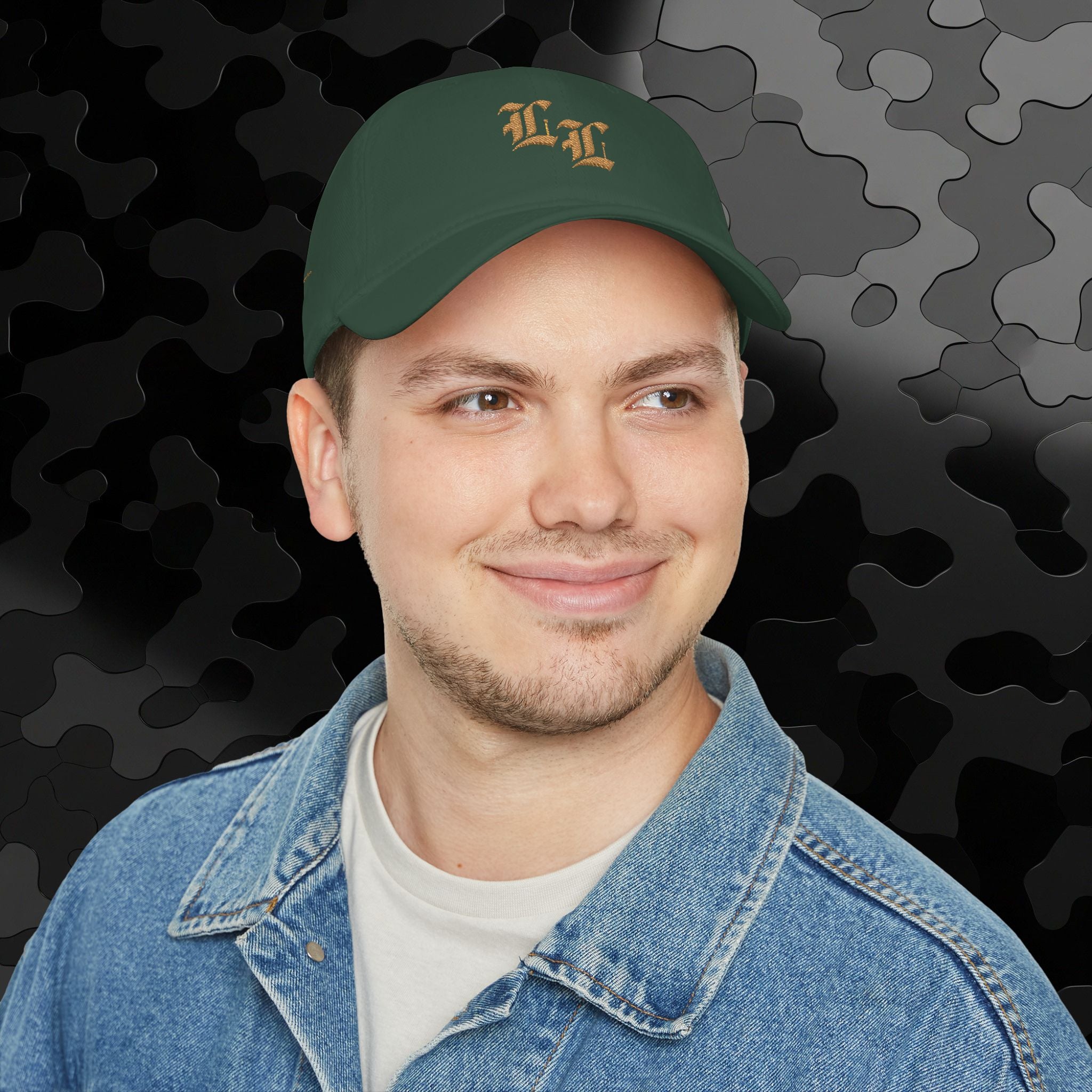 Low Profile Baseball Cap Old English 'LL' Embroidery