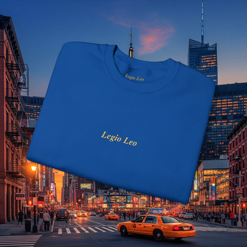 Legio Leo Crewneck Sweatshirt | Legio Leo Design Embroidered