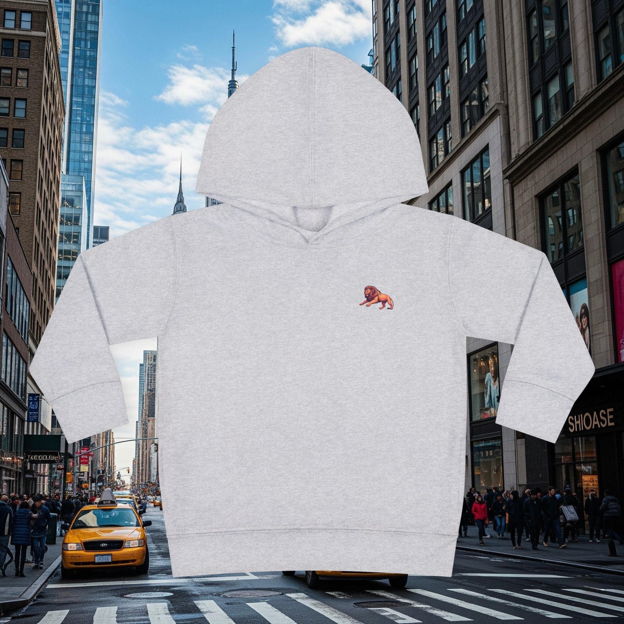 Legio Leo’s Toddler Pullover Fleece Hoodie (Grown Lion)