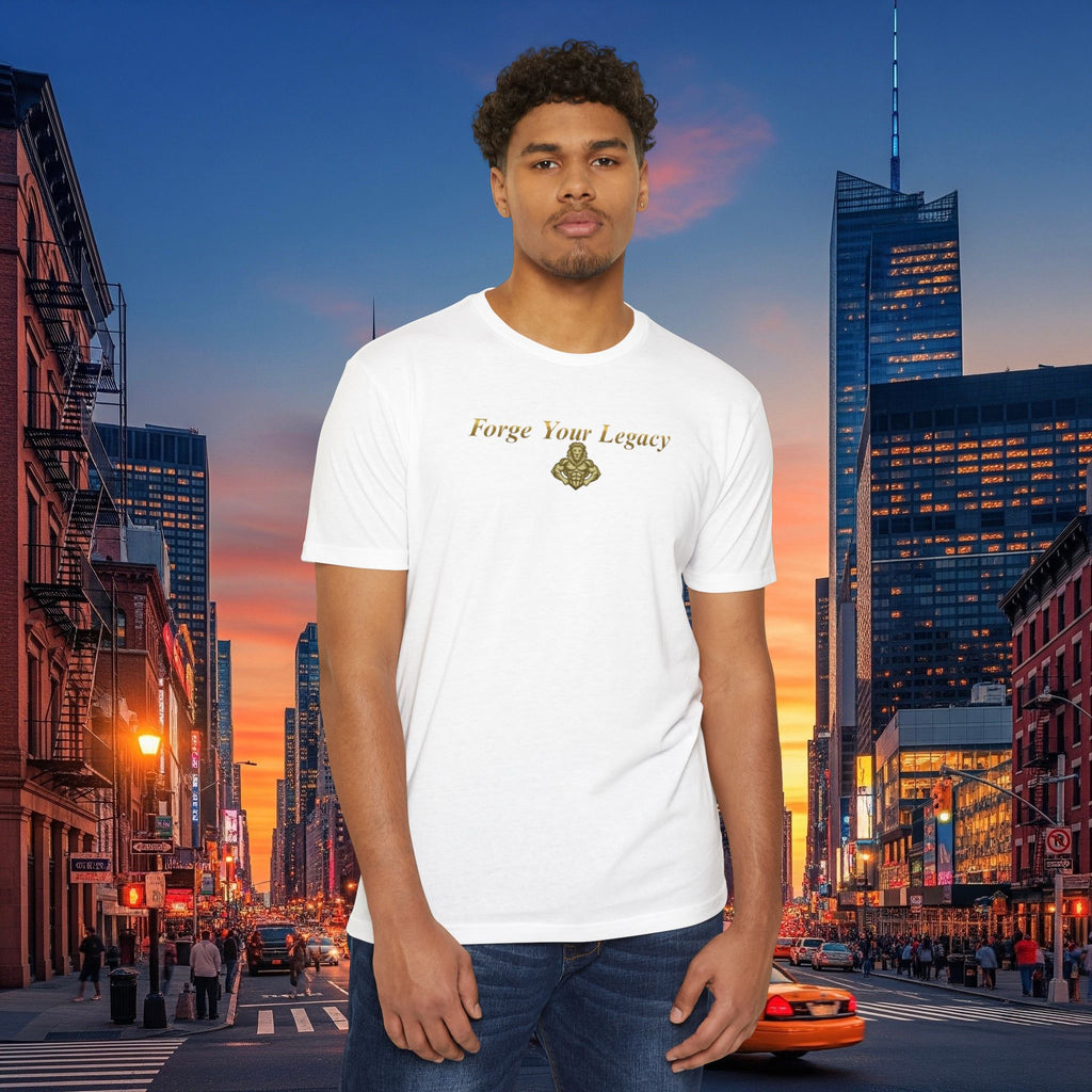 Forge Your Legacy T‑Shirt — Inspirational Vintage Emblem Tee