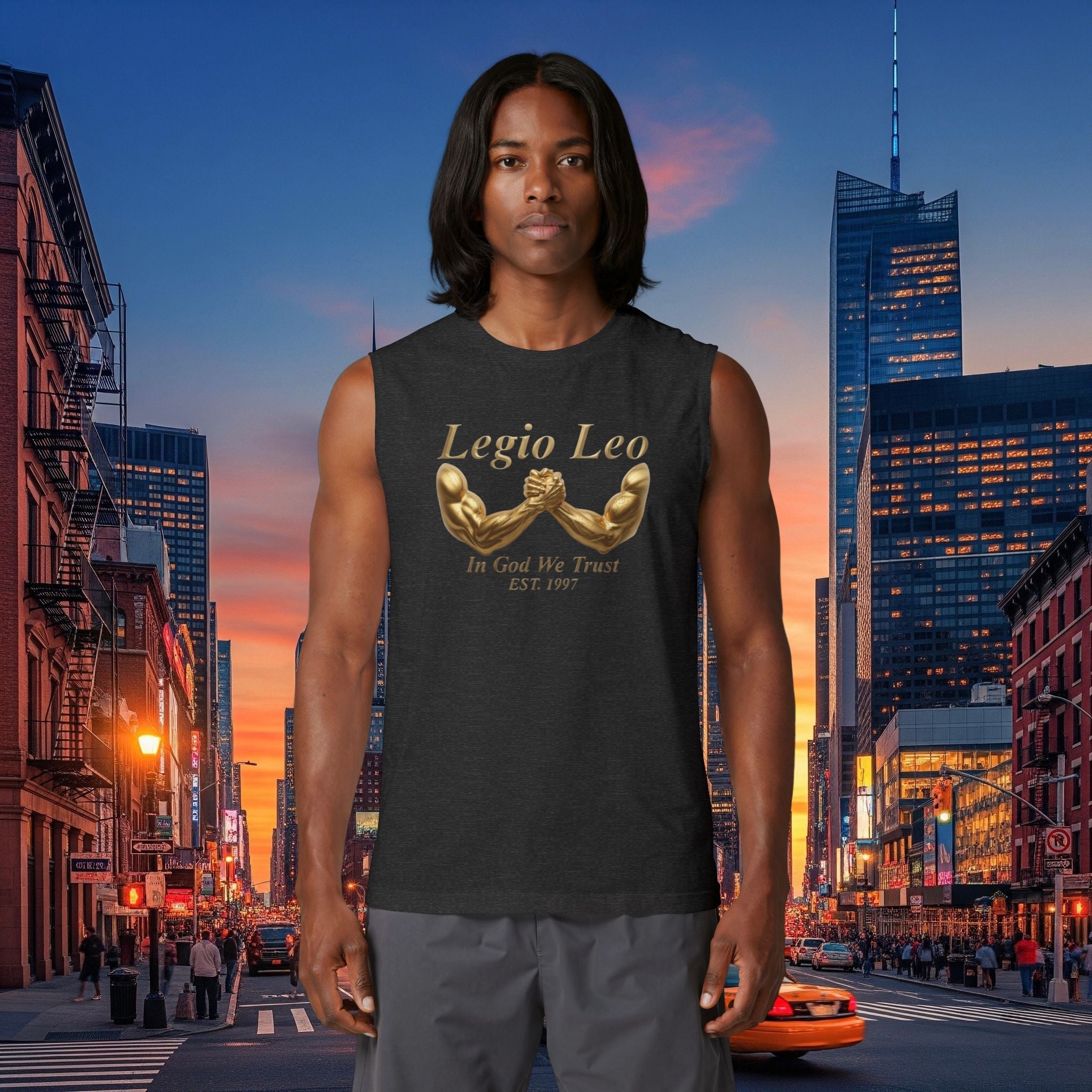 Legio Leo | Unisex Jersey Muscle Tank ‘Show Of Strength’