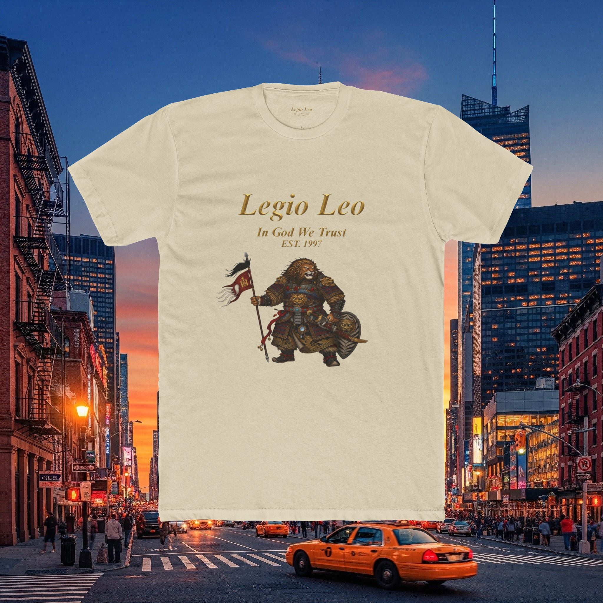 Legio Leo Cotton Crew Tee | Mongol Warrior Design