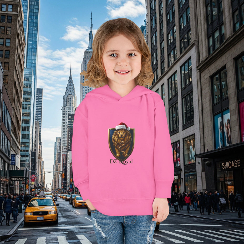 DZ Royal Christmas Toddler Pullover Fleece Hoodie (Grown Lion)