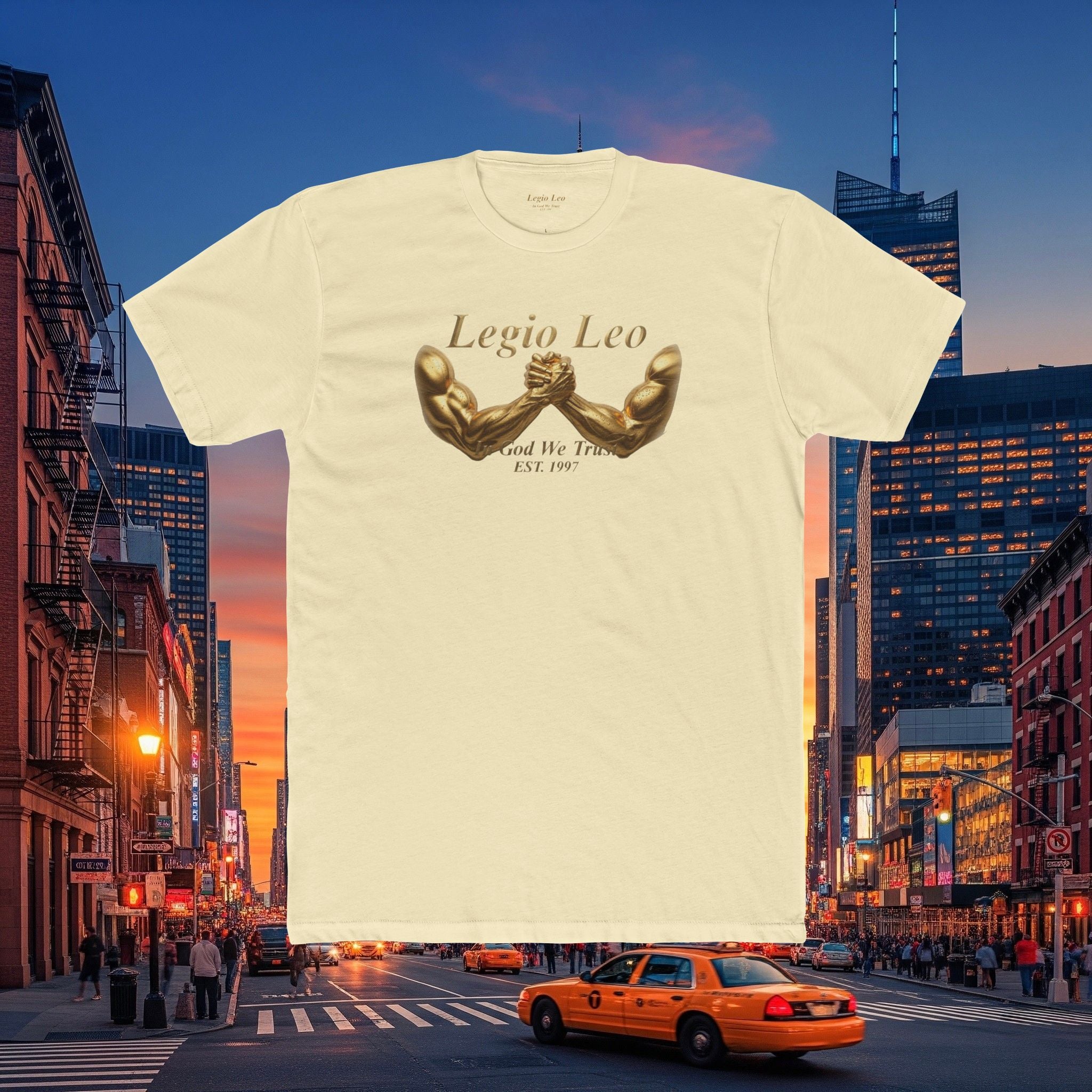 Legio Leo T‑Shirt — 'Legio Leo and In God We Trust Power Grab  Tee