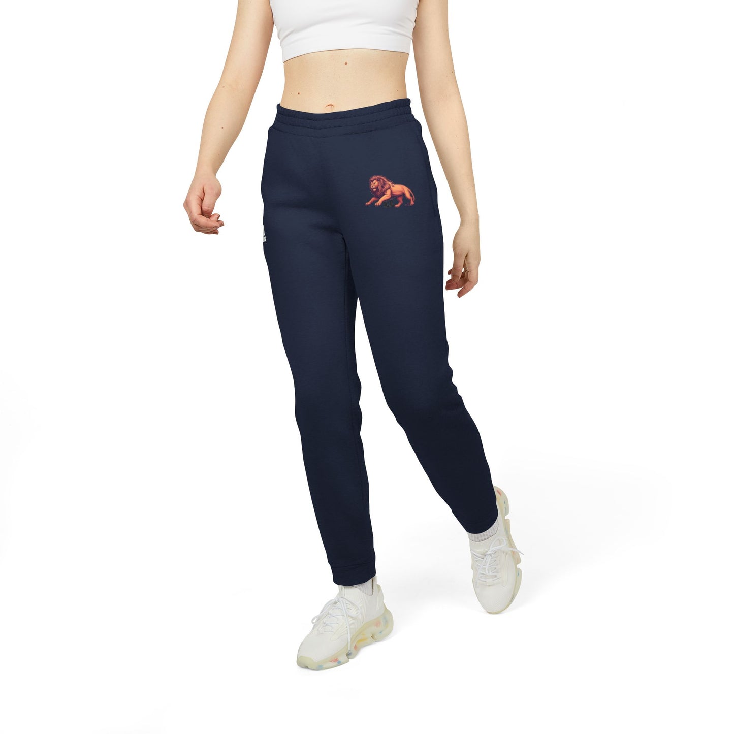 Adidas/Legio Leo by DZ Royal Unisex Fleece Joggers, Cozy Sweatpants, Athleisure Wear, Ideal for Lounging, Travel, Gym, Casual Outfits