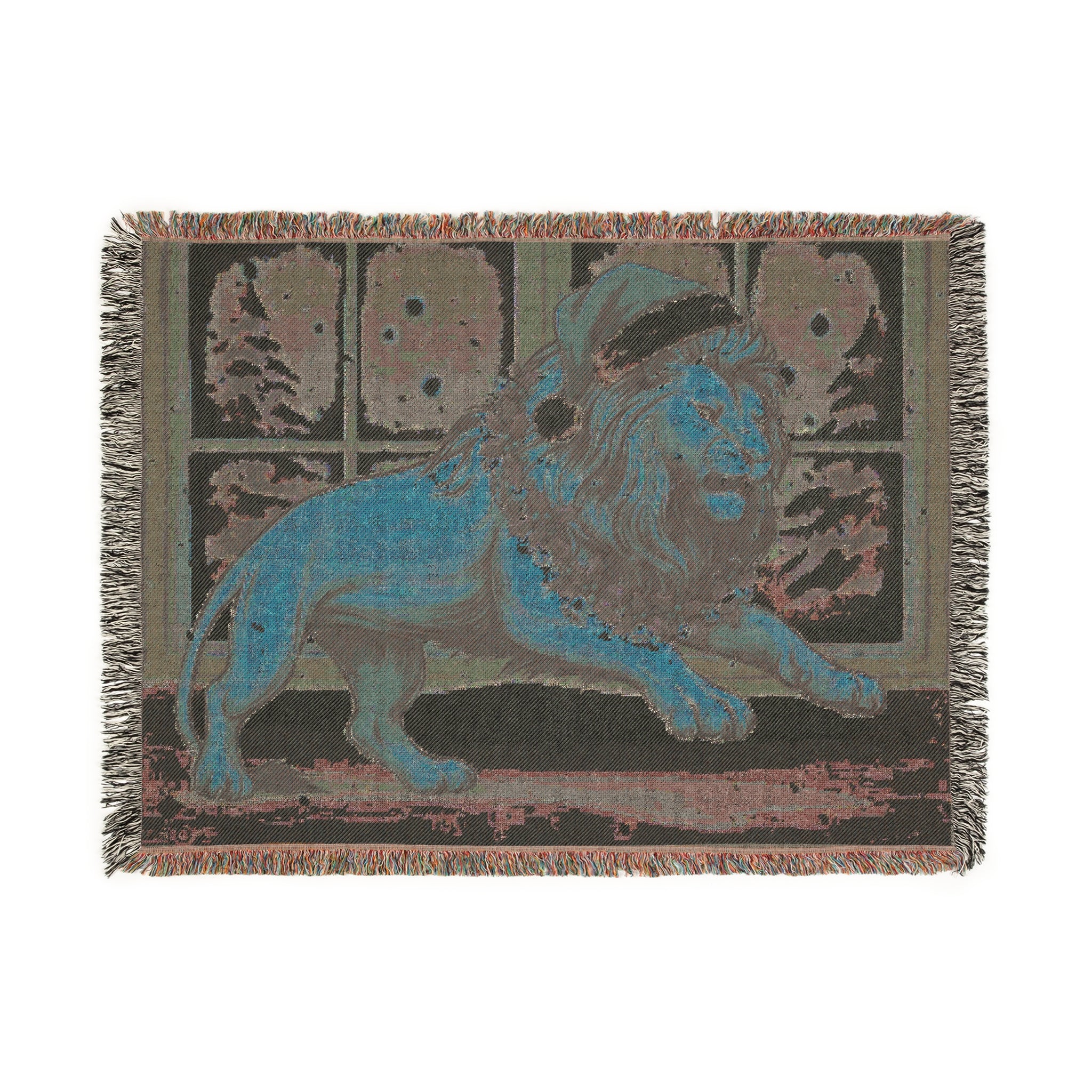 Festive Legio Leo by DZ Royal Woven Blanket for Cozy Winter Nights