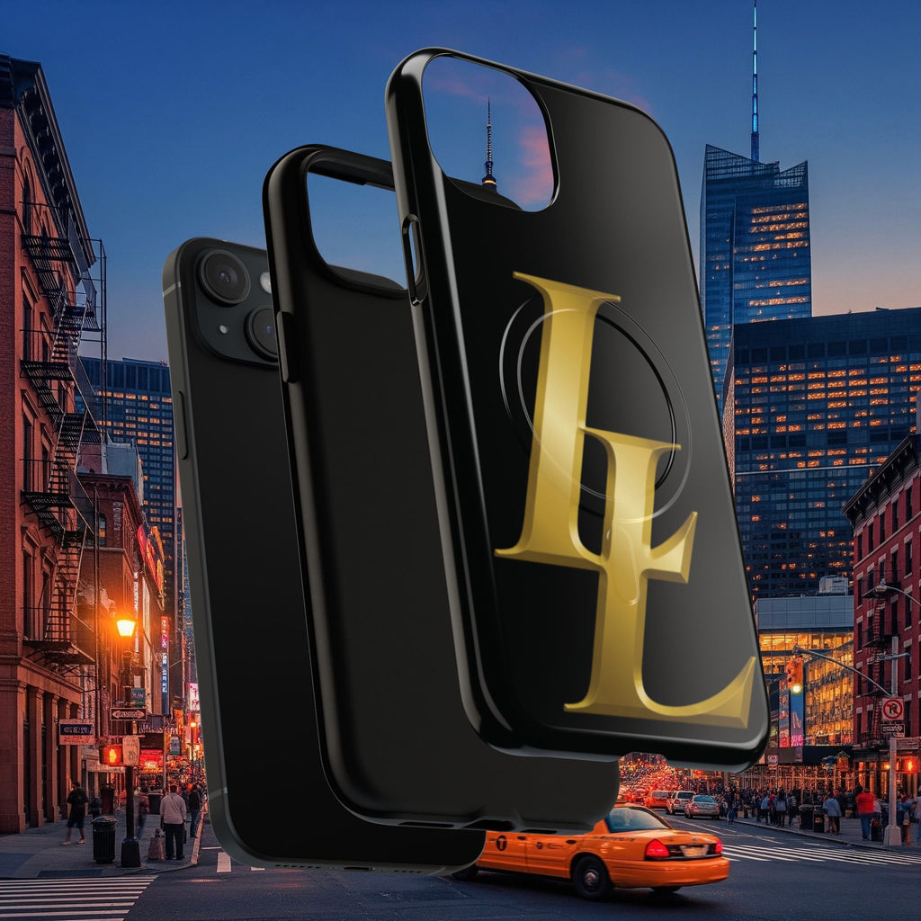 Stylish Tough Magnetic Phone Case | Overlapping L’s Design