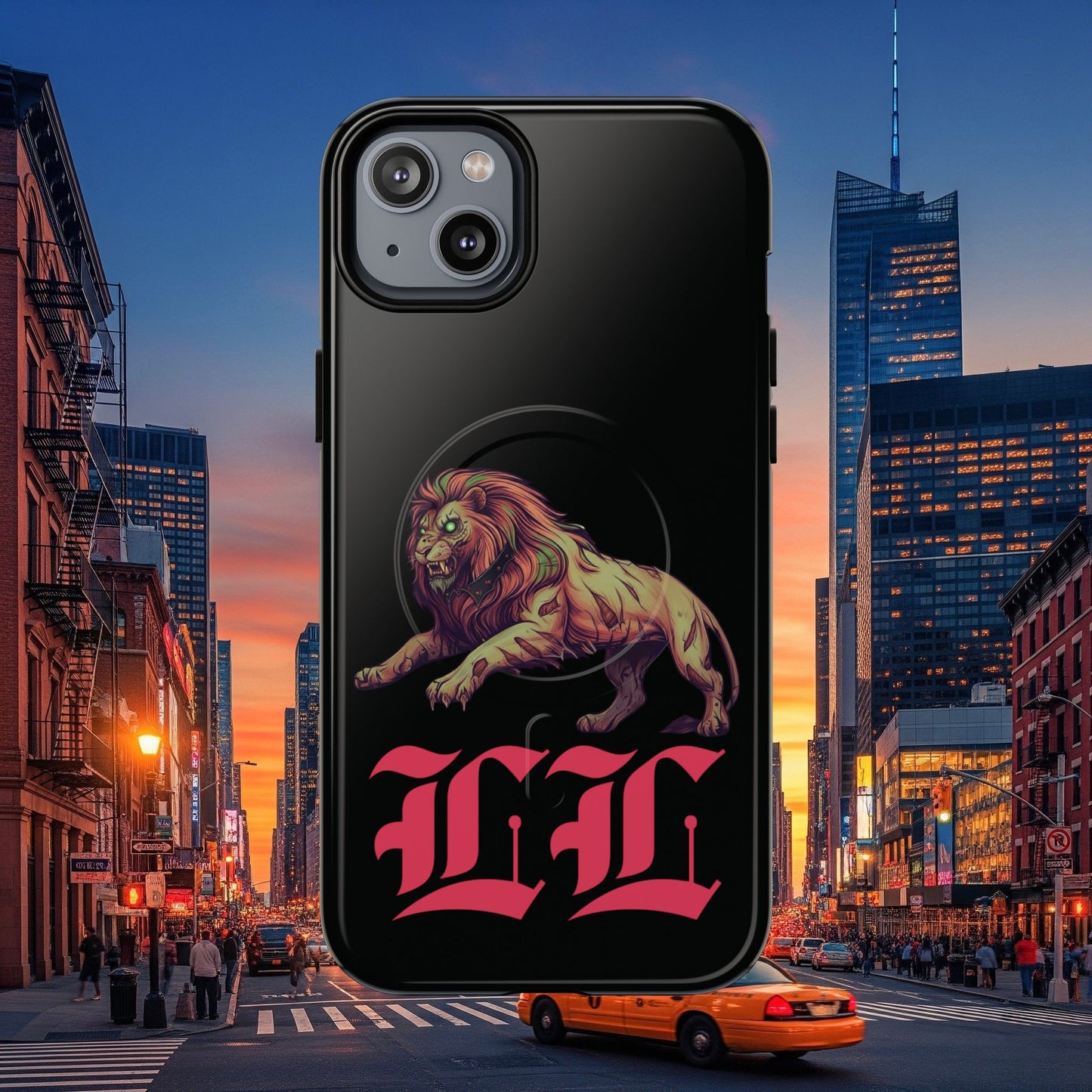 Tough Magnetic Phone Case, Undead Legio Leo Protector Case, A DZ Royal Design Case, Sleek Magnetic Shell