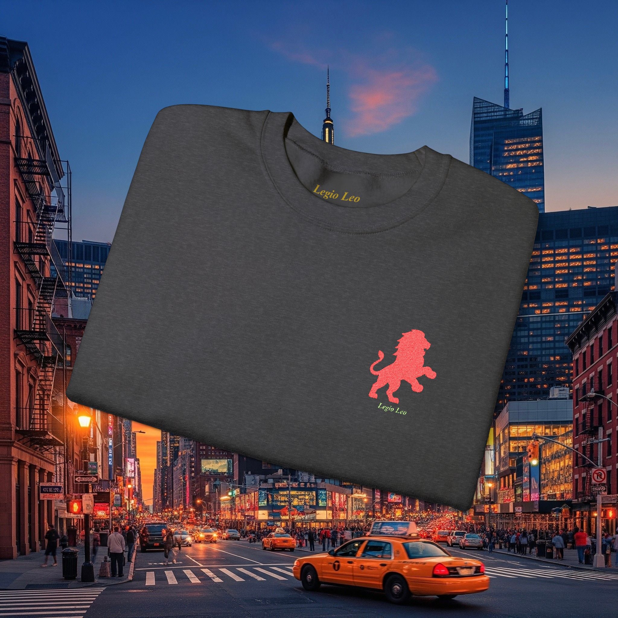 Legio Leo by DZ Royal Crewneck Sweatshirt | Mighty Lion Embroidered