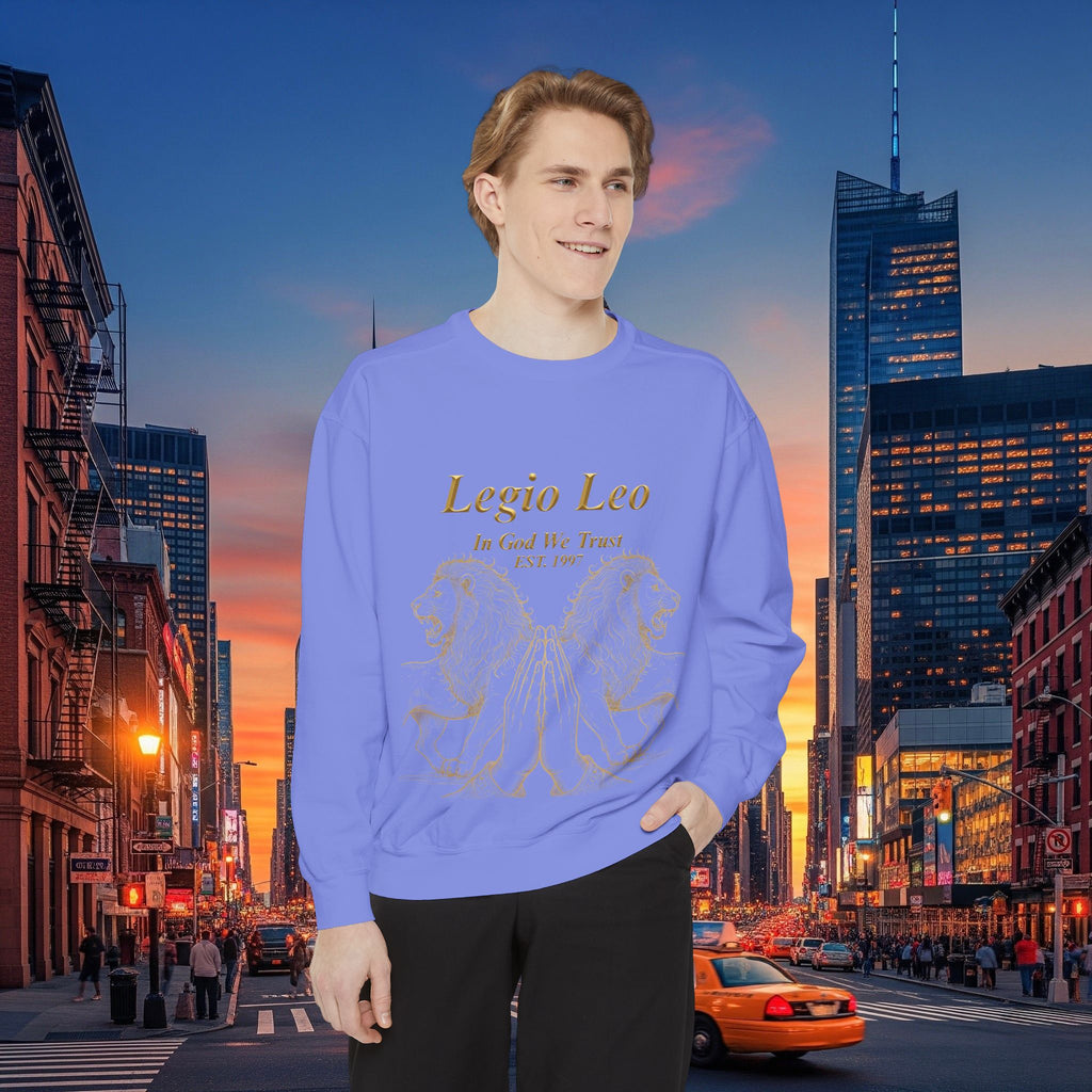 Legio Leo Sweatshirt – Minimal Gold Script Battle Ready Lions Crewneck
