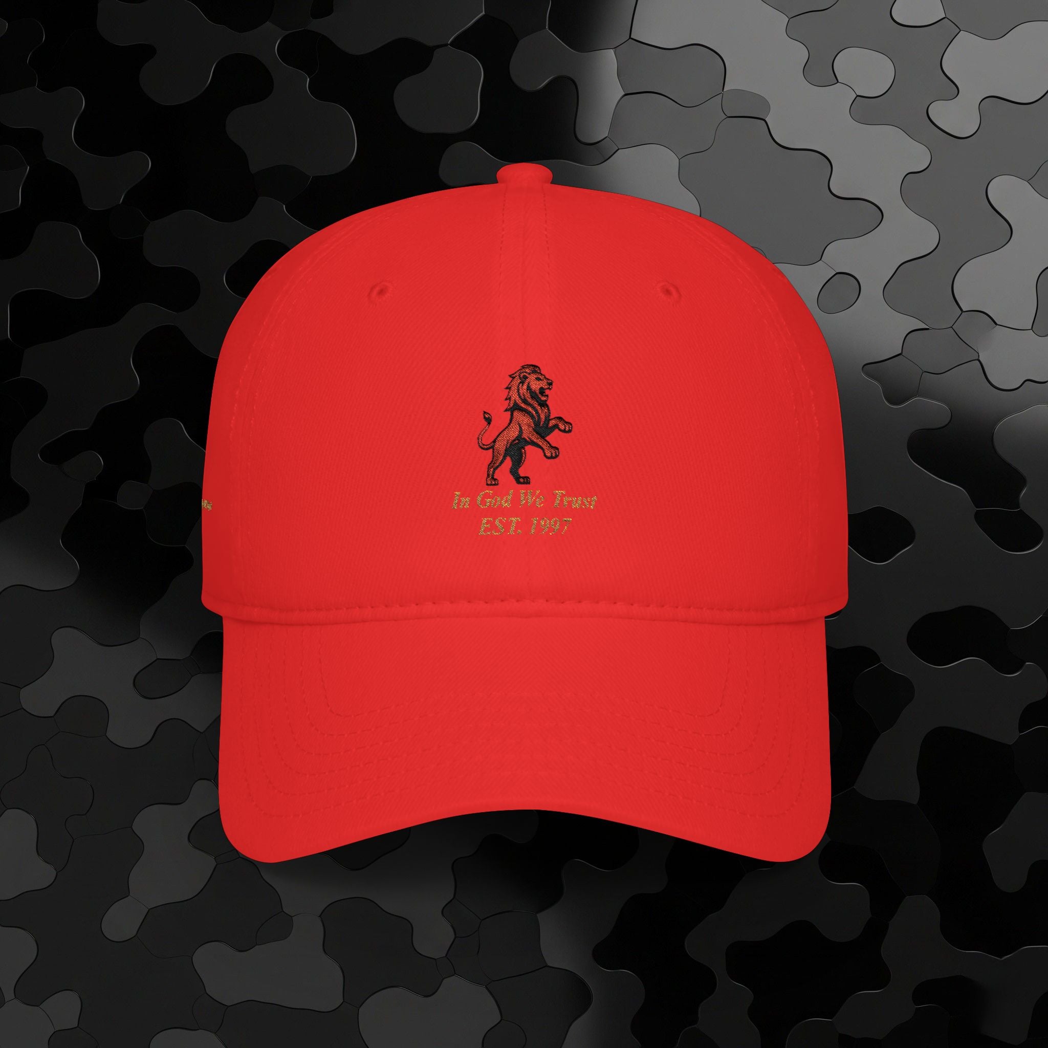 Low Profile Baseball Cap Classic Lion Logo Embroidery