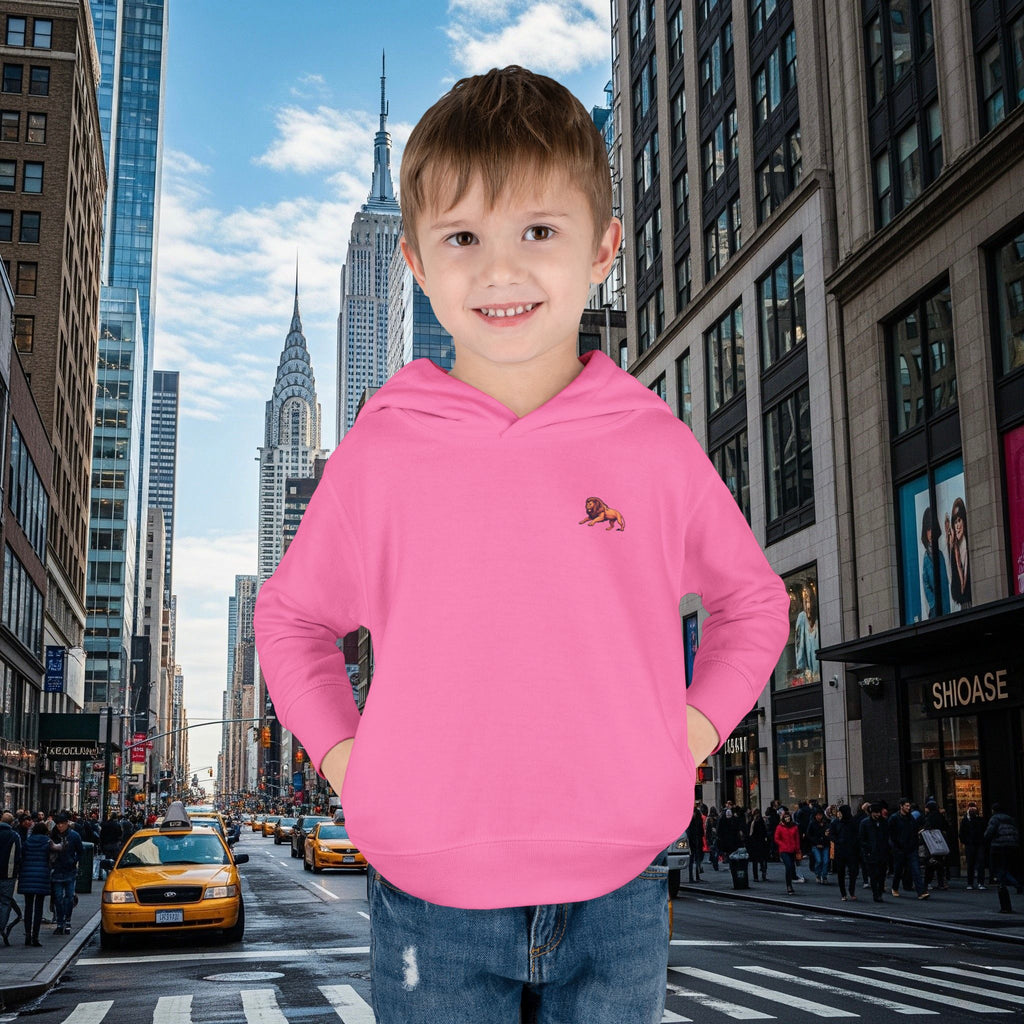 Legio Leo’s Toddler Pullover Fleece Hoodie (Grown Lion)