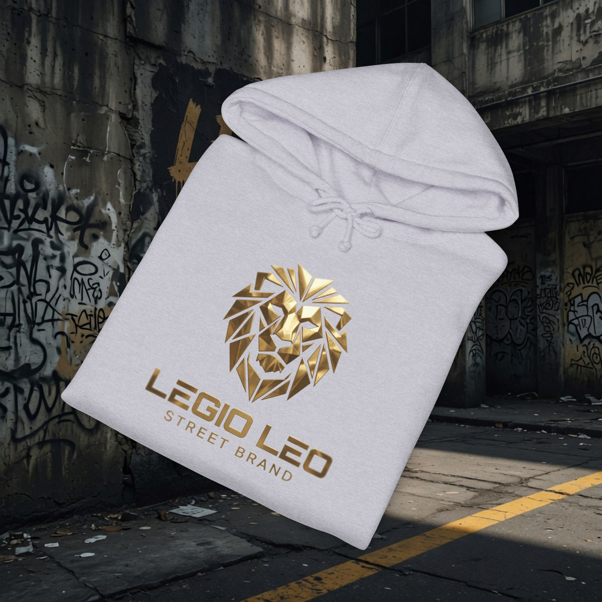 Legio Leo | Simple Urban Lion | Unisex Heavyweight Hooded Sweatshirt