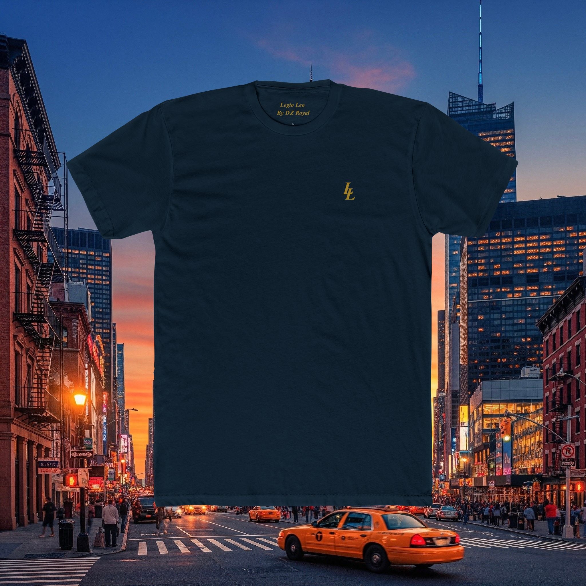 Legio Leo by DZ Royal Cotton Crew Tee | Overlapping L’s