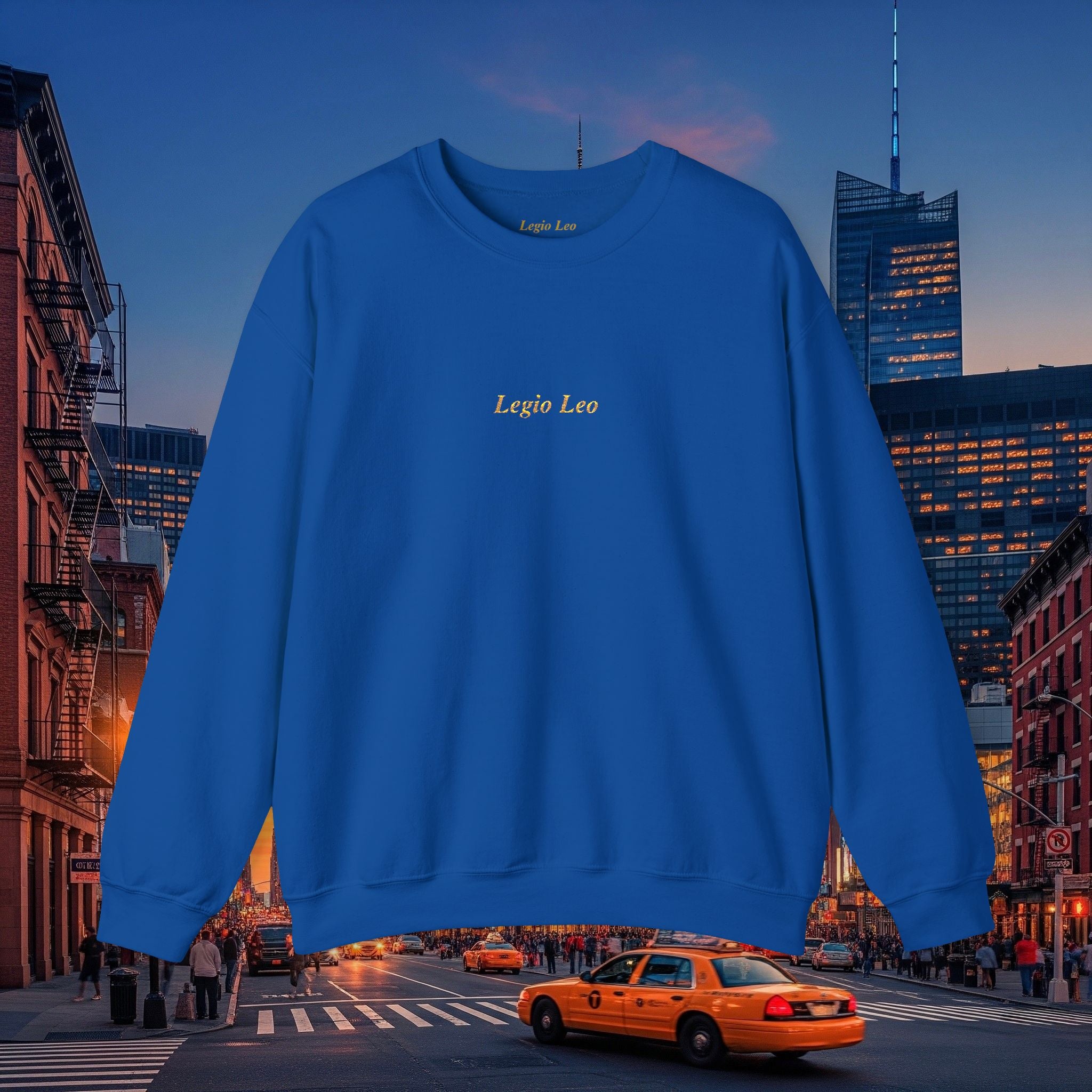 Legio Leo Crewneck Sweatshirt | Legio Leo Design Embroidered