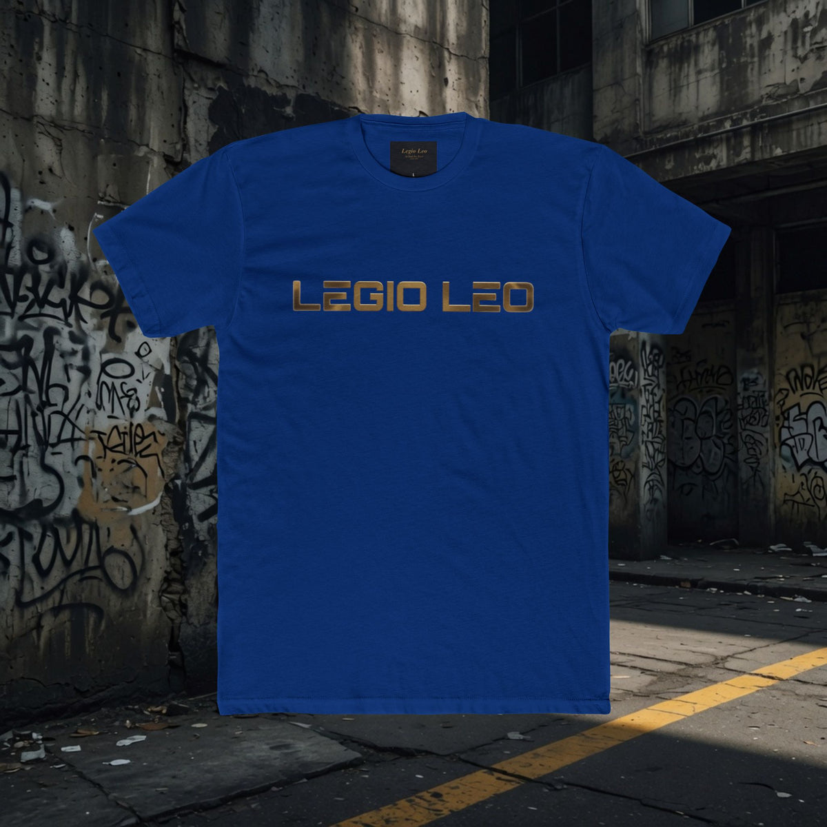 Legio Leo Graphic Tee — "In God We Trust" Back Print Cotton T-Shirt
